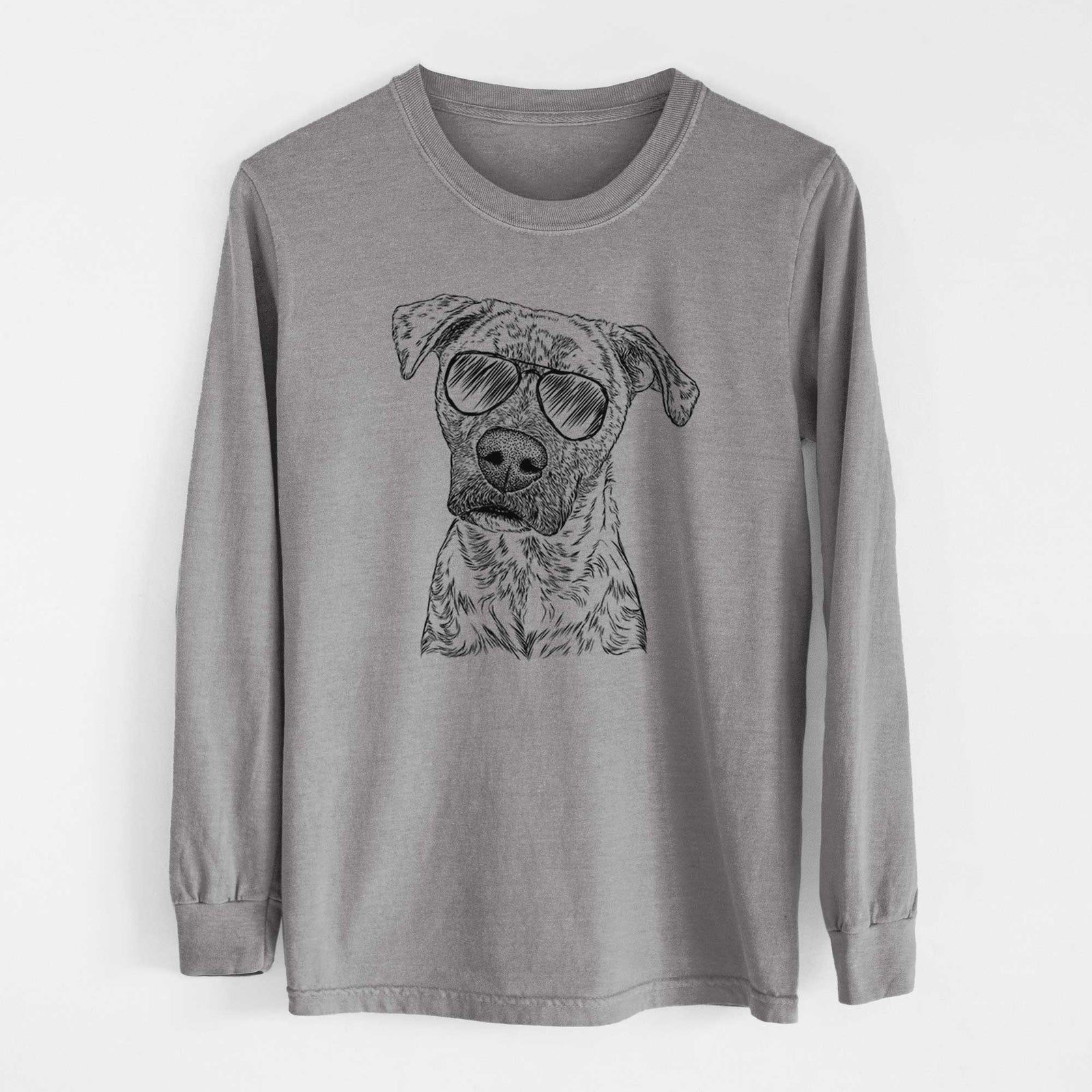 Aviators Monster Baby the Pitbull Mix - Heavyweight 100% Cotton Long Sleeve