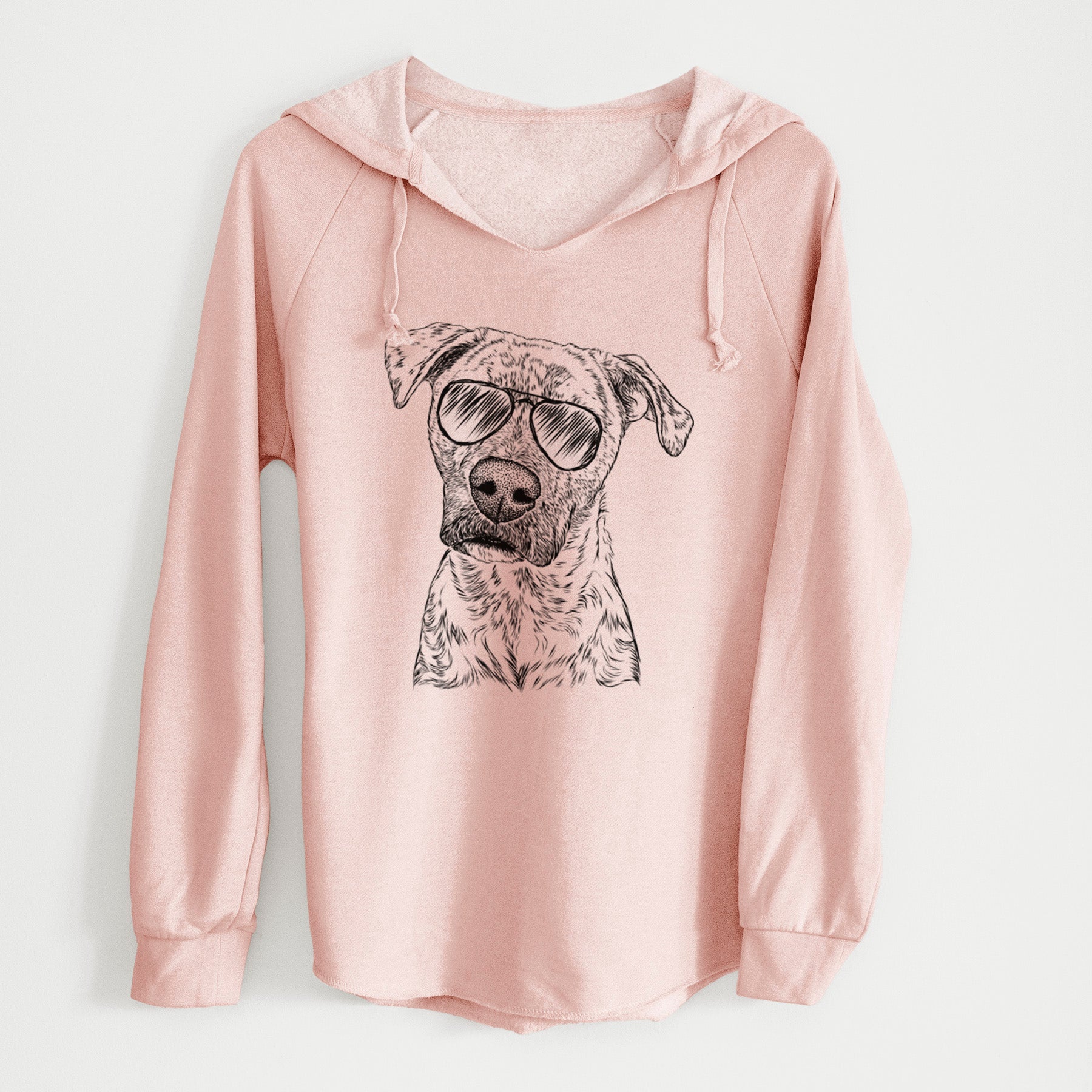 Aviator Monster Baby the Pitbull Mix - Cali Wave Hooded Sweatshirt