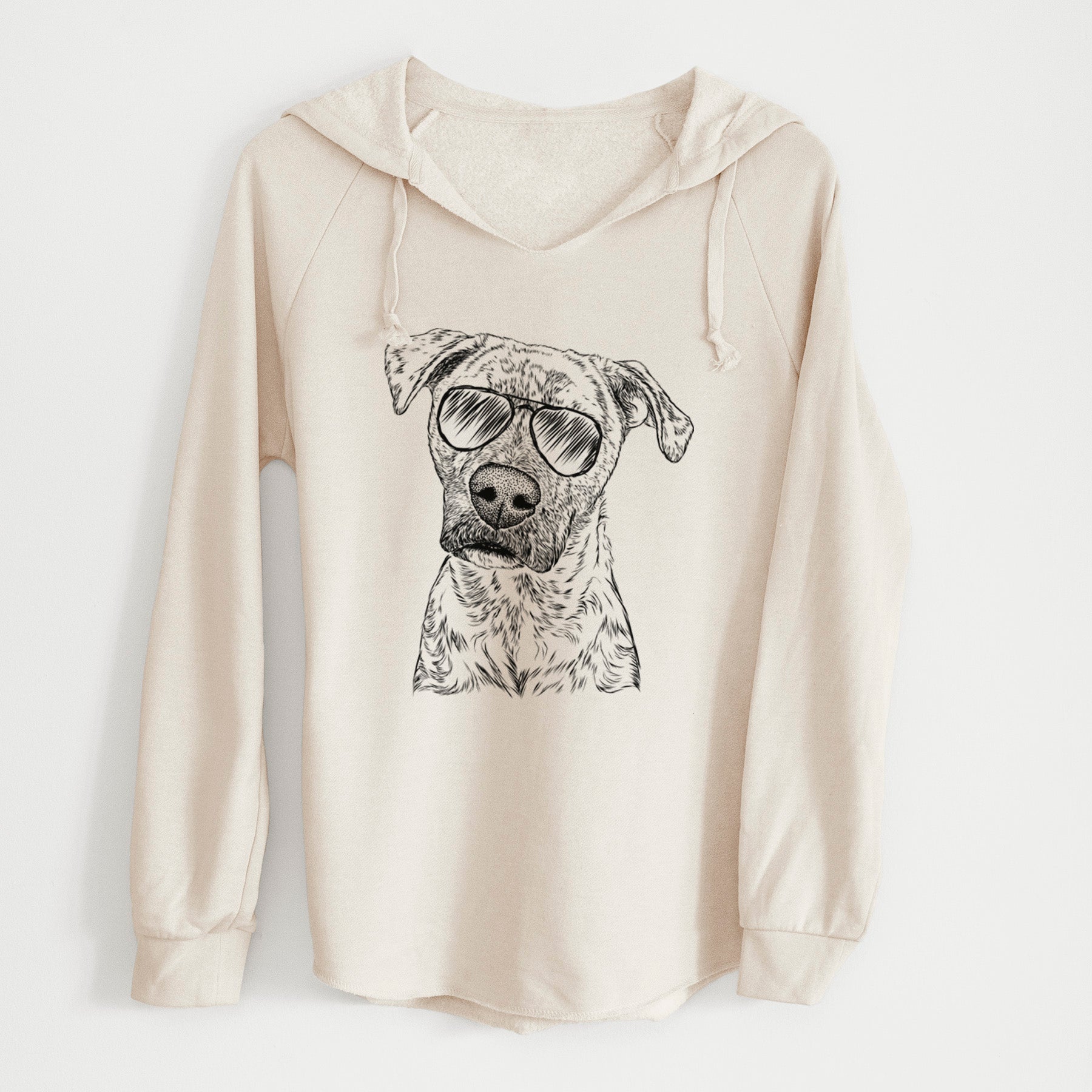 Aviator Monster Baby the Pitbull Mix - Cali Wave Hooded Sweatshirt