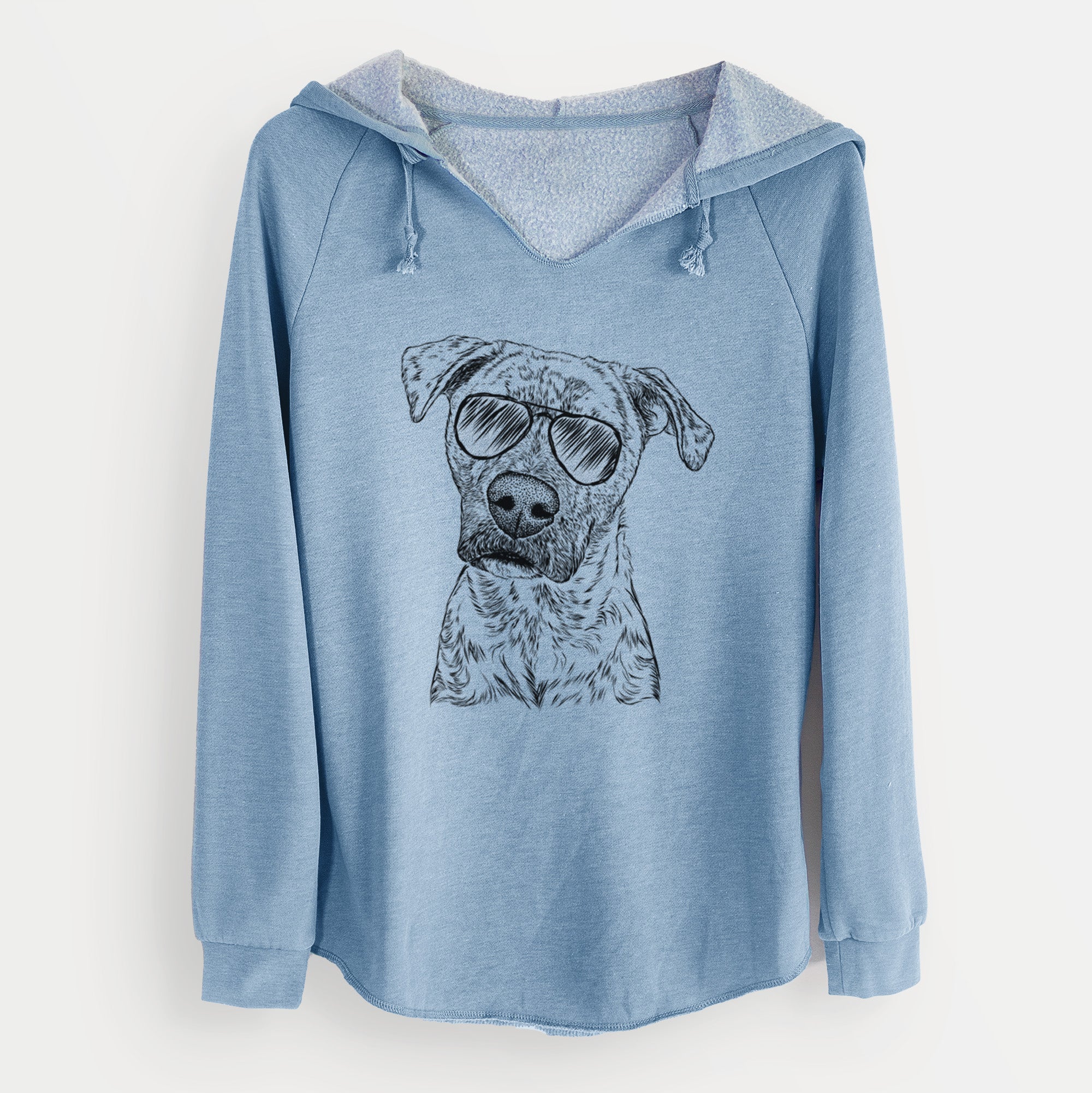 Aviator Monster Baby the Pitbull Mix - Cali Wave Hooded Sweatshirt