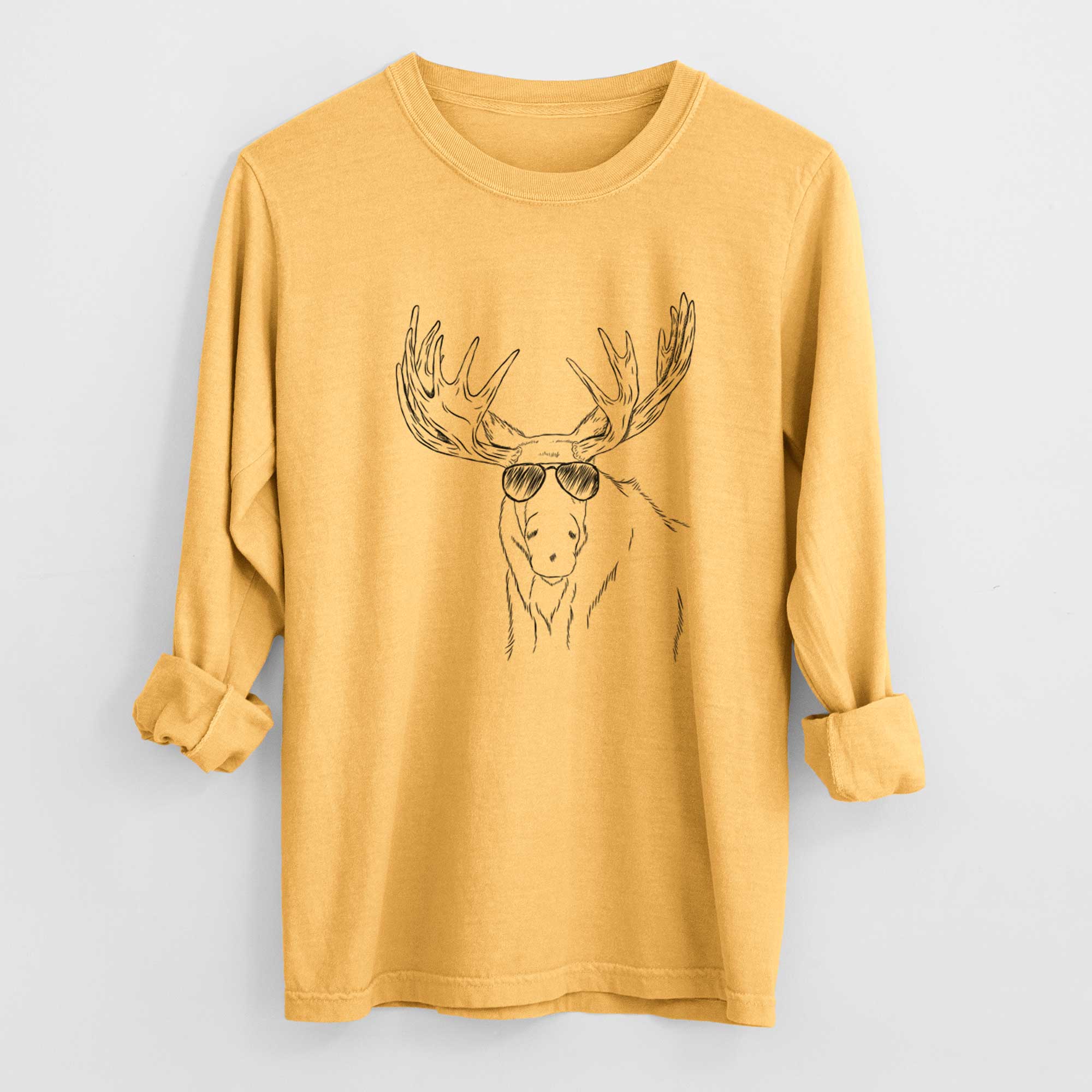 Aviators Monty the Moose - Heavyweight 100% Cotton Long Sleeve