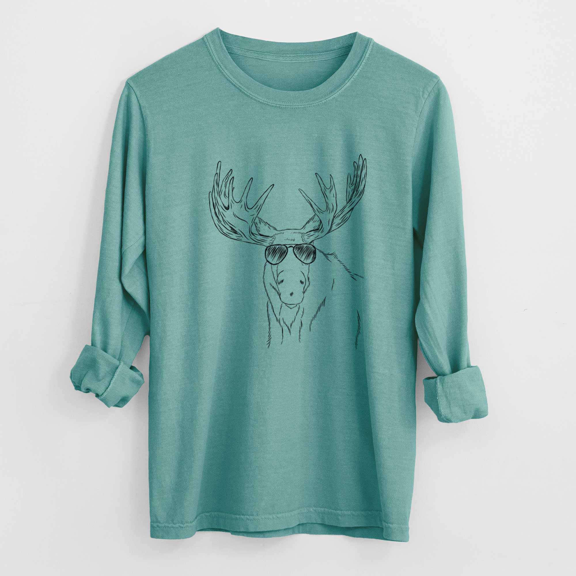 Aviators Monty the Moose - Heavyweight 100% Cotton Long Sleeve