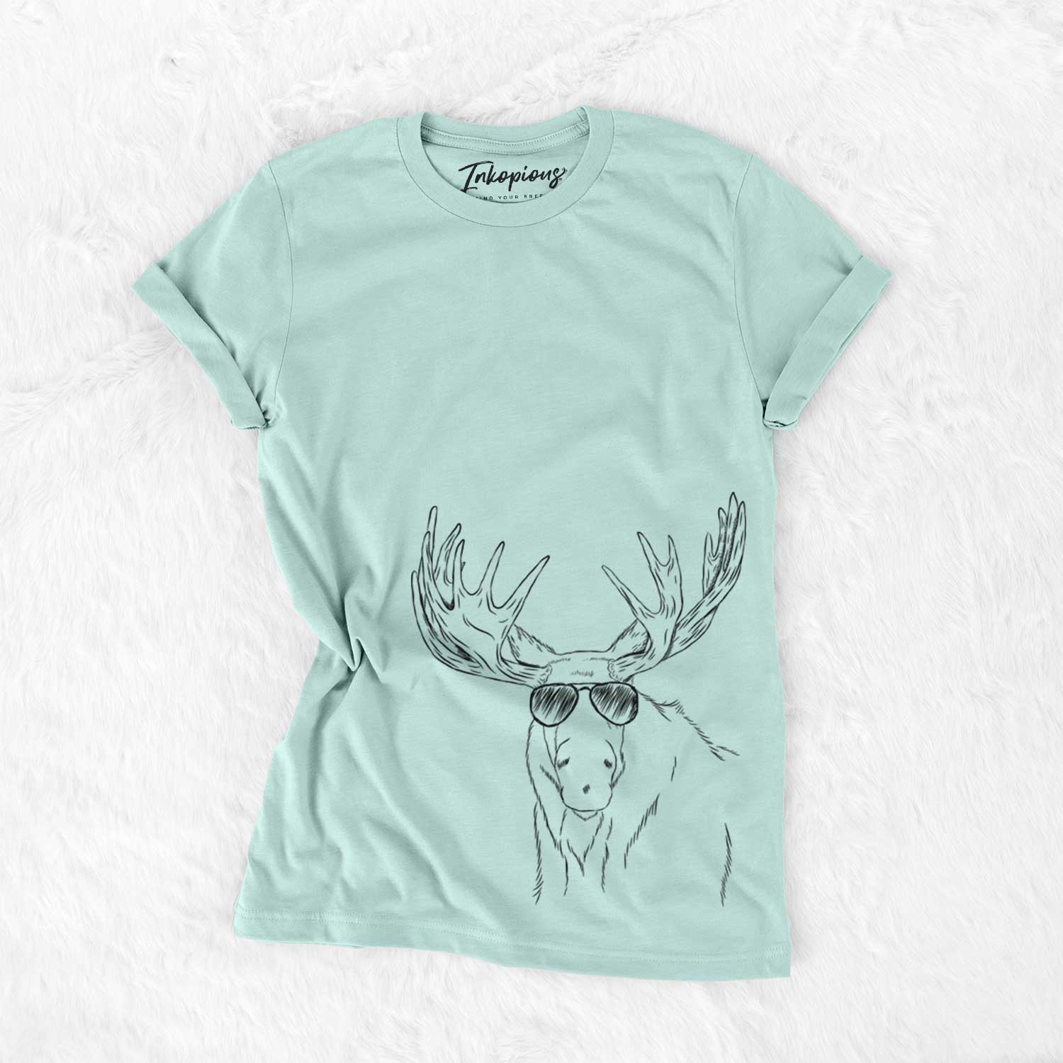 Aviator Monty the Moose - Unisex Crewneck