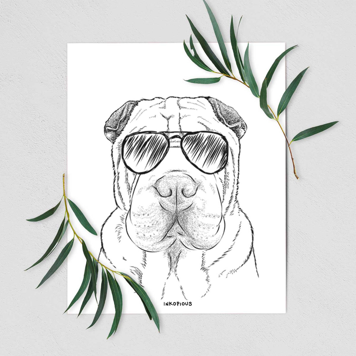 Moomers the Shar Pei Art Print