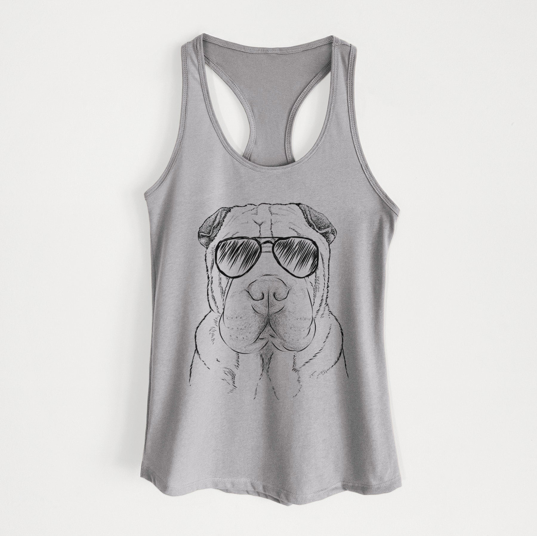 Moomers the Shar Pei - Women's Racerback Tanktop