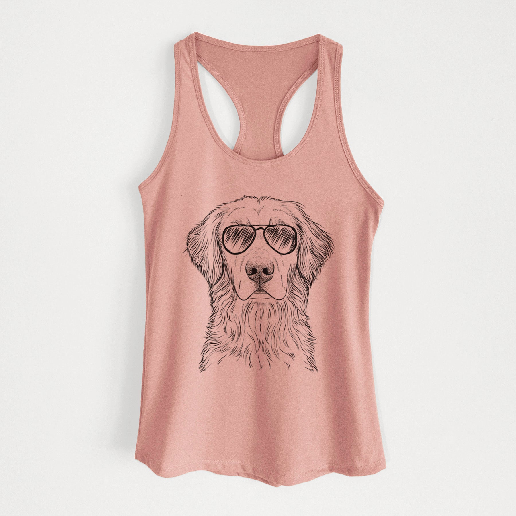 Moose the Field Golden Retriever - Women's Racerback Tanktop