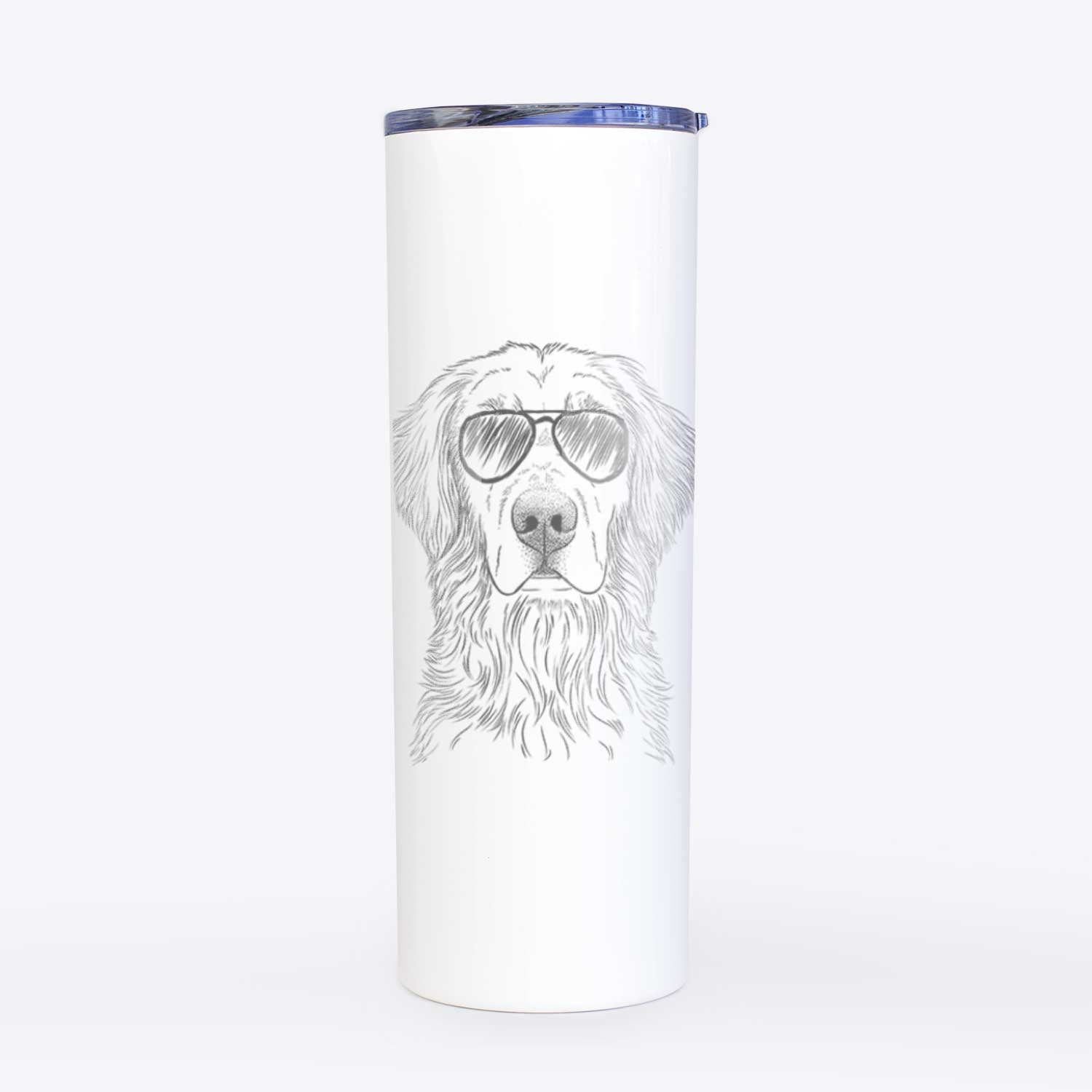 Moose the Field Golden Retriever - 20oz Skinny Tumbler