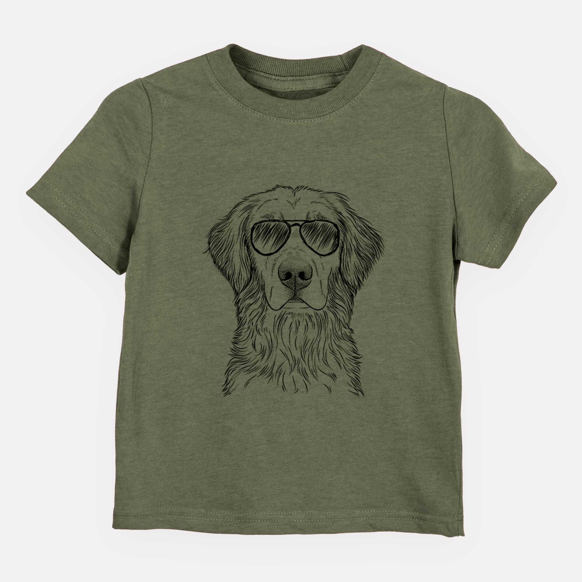 Aviator Moose the Field Golden Retriever - Kids/Youth/Toddler Shirt