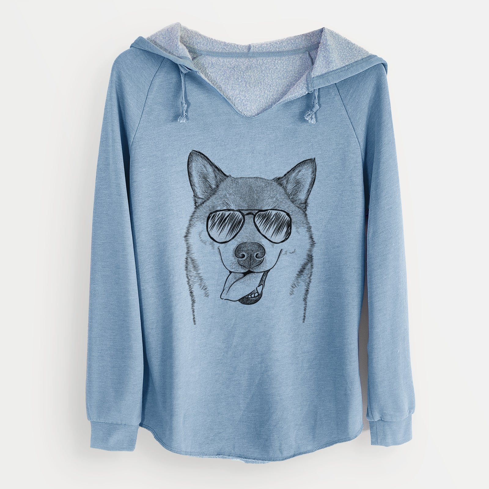Aviator Mothra the Shiba Inu - Cali Wave Hooded Sweatshirt
