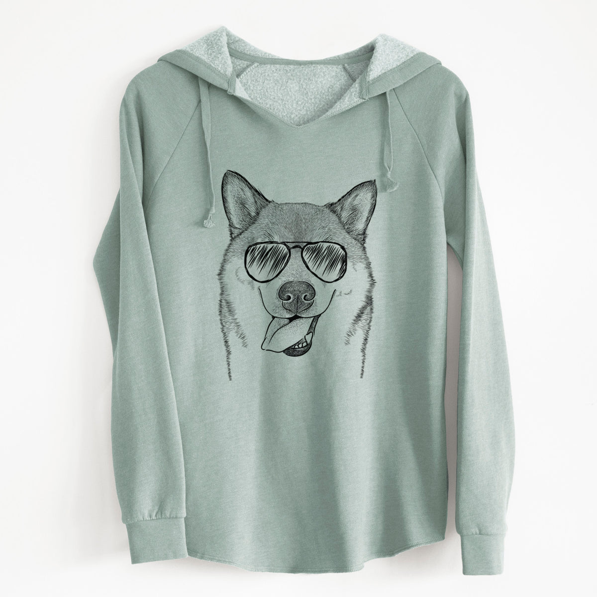Aviator Mothra the Shiba Inu - Cali Wave Hooded Sweatshirt