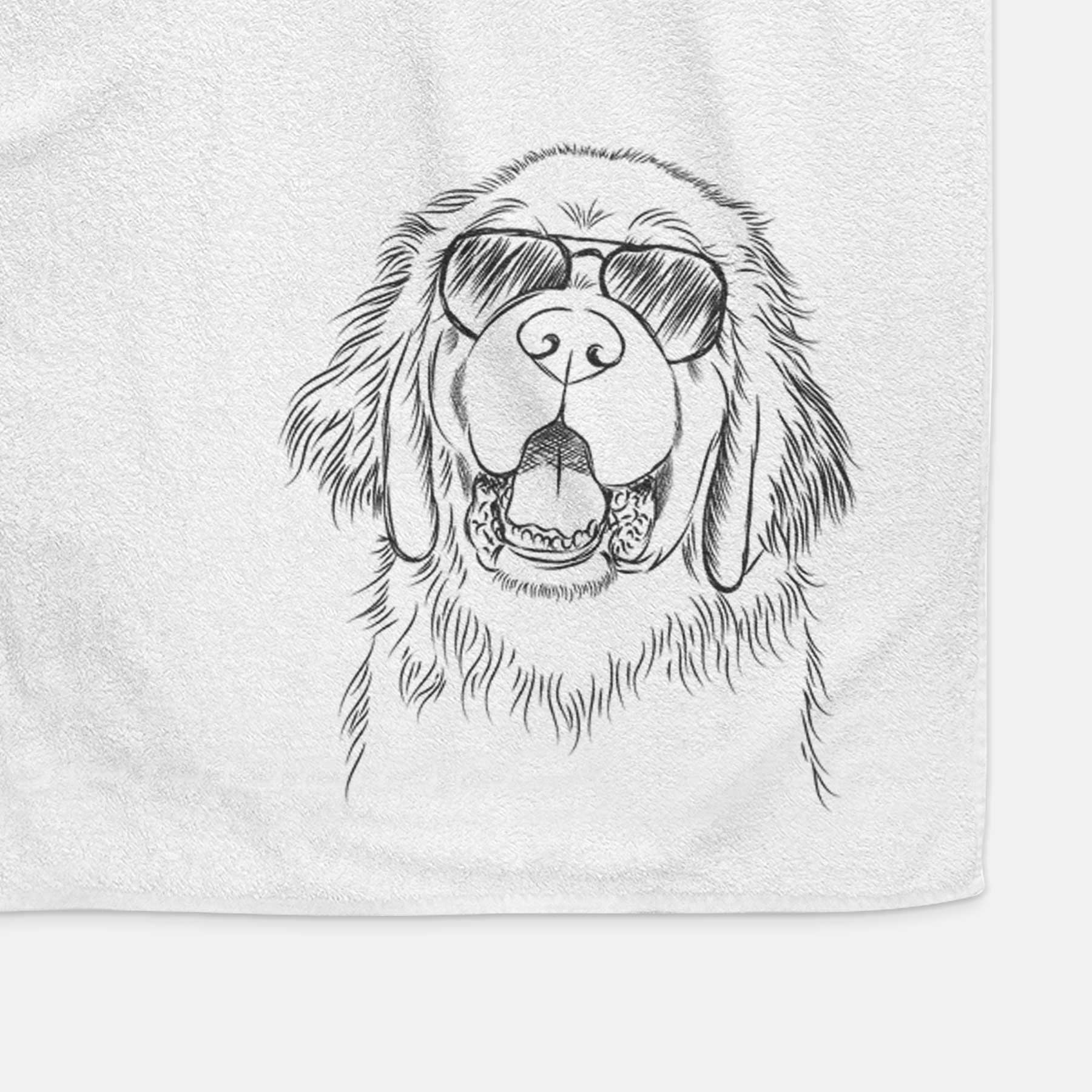 Mozart the Newfoundland Decorative Hand Towel