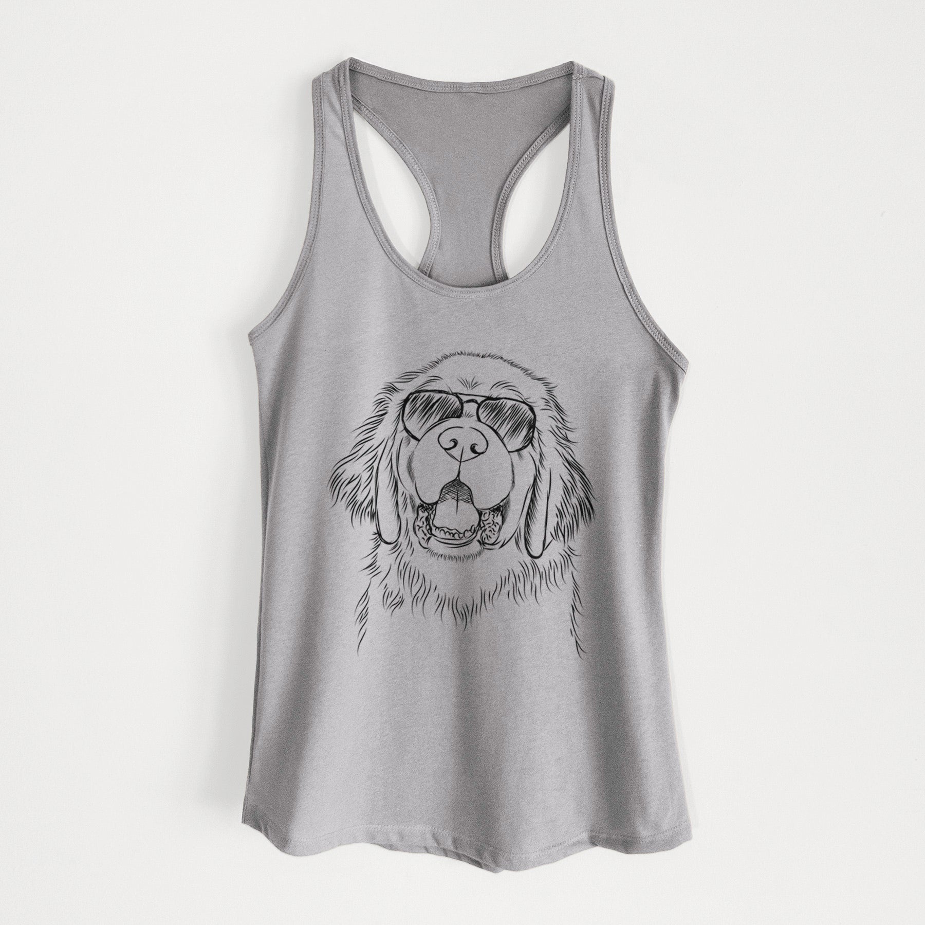 Mozart the Newfoundland - Women's Racerback Tanktop