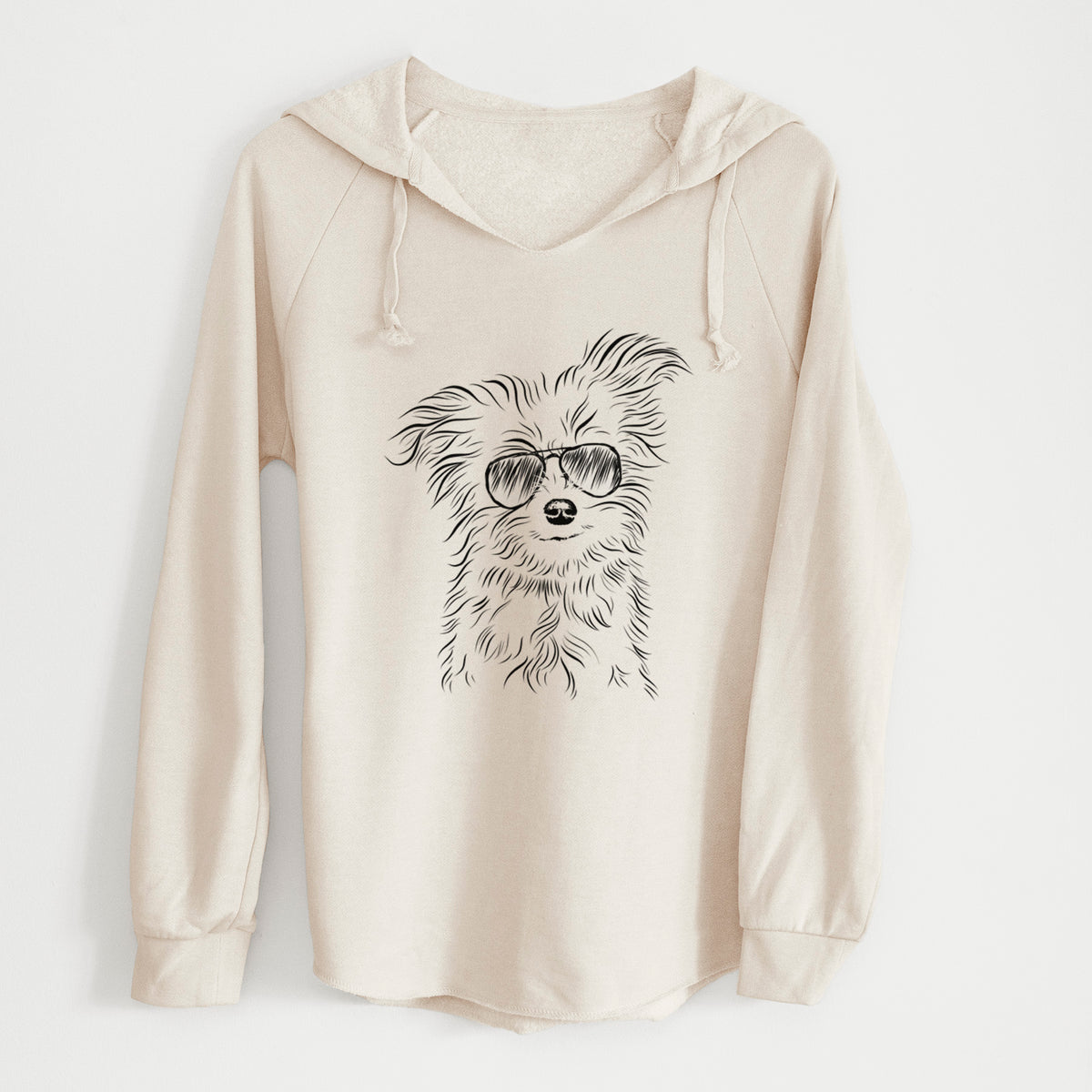 Aviator Mr. Gucci Poochi the Maltese - Cali Wave Hooded Sweatshirt