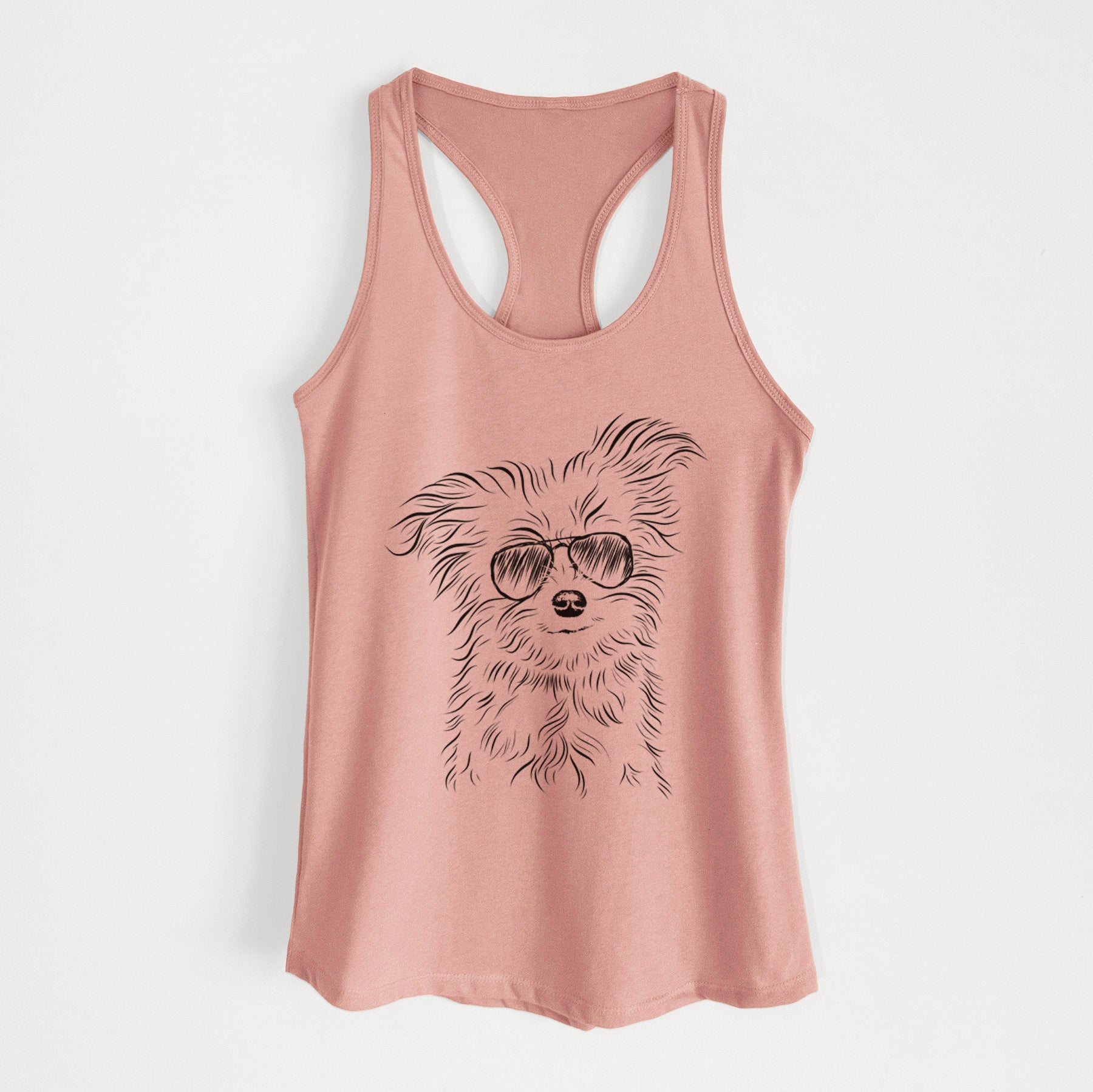 Mr. Gucci Poochi the Maltese - Women's Racerback Tanktop