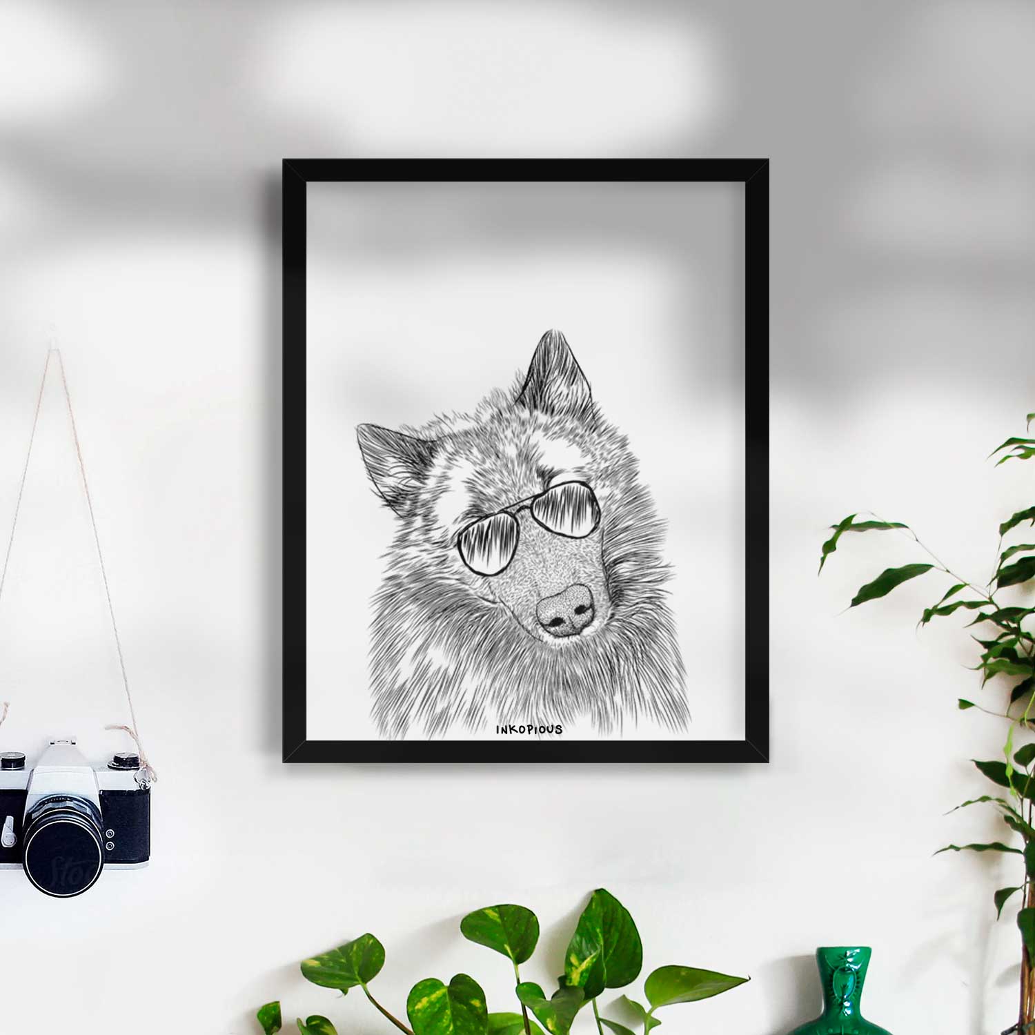 Mr. Maverick the Keeshond Art Print