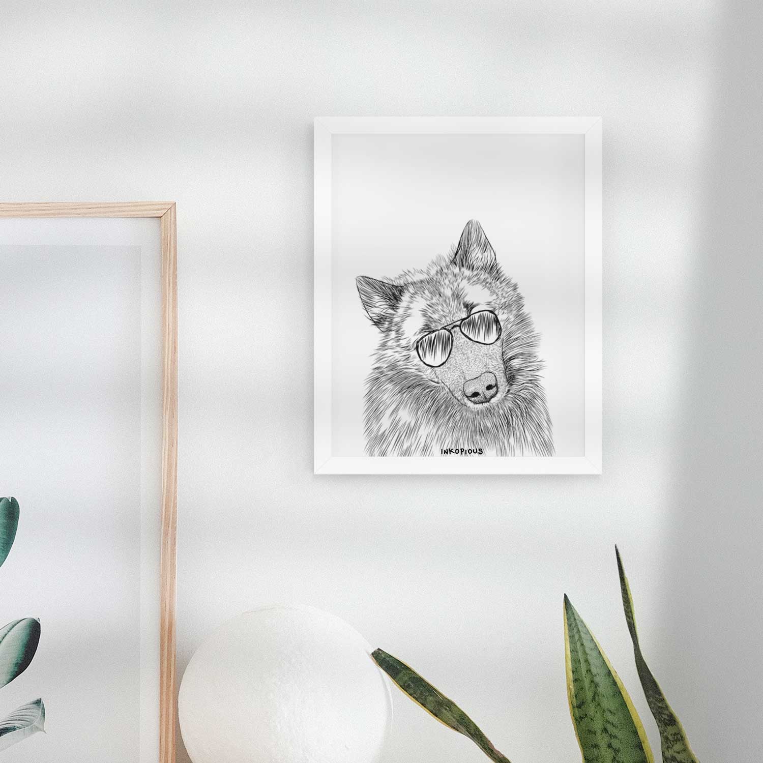 Mr. Maverick the Keeshond Art Print