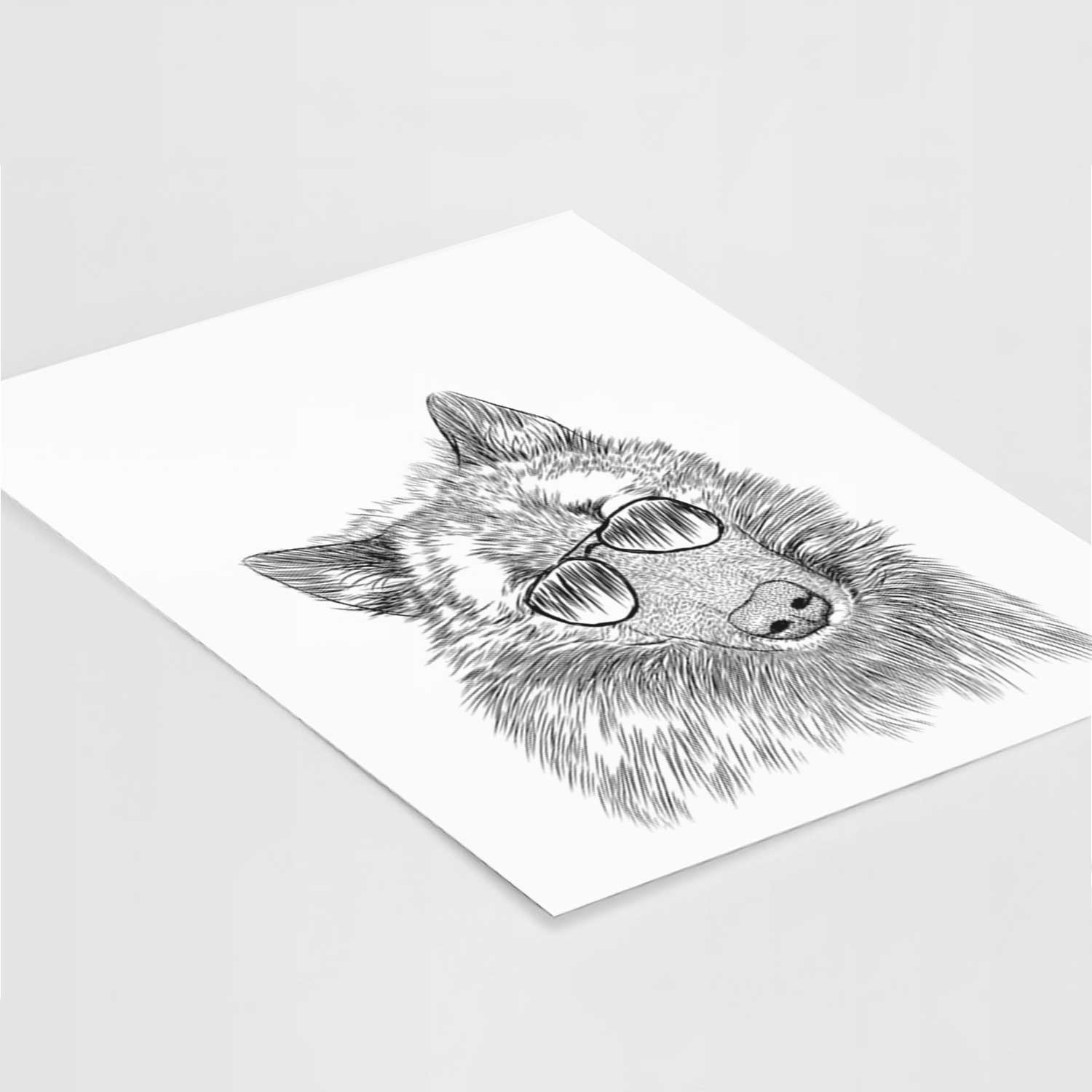 Mr. Maverick the Keeshond Art Print