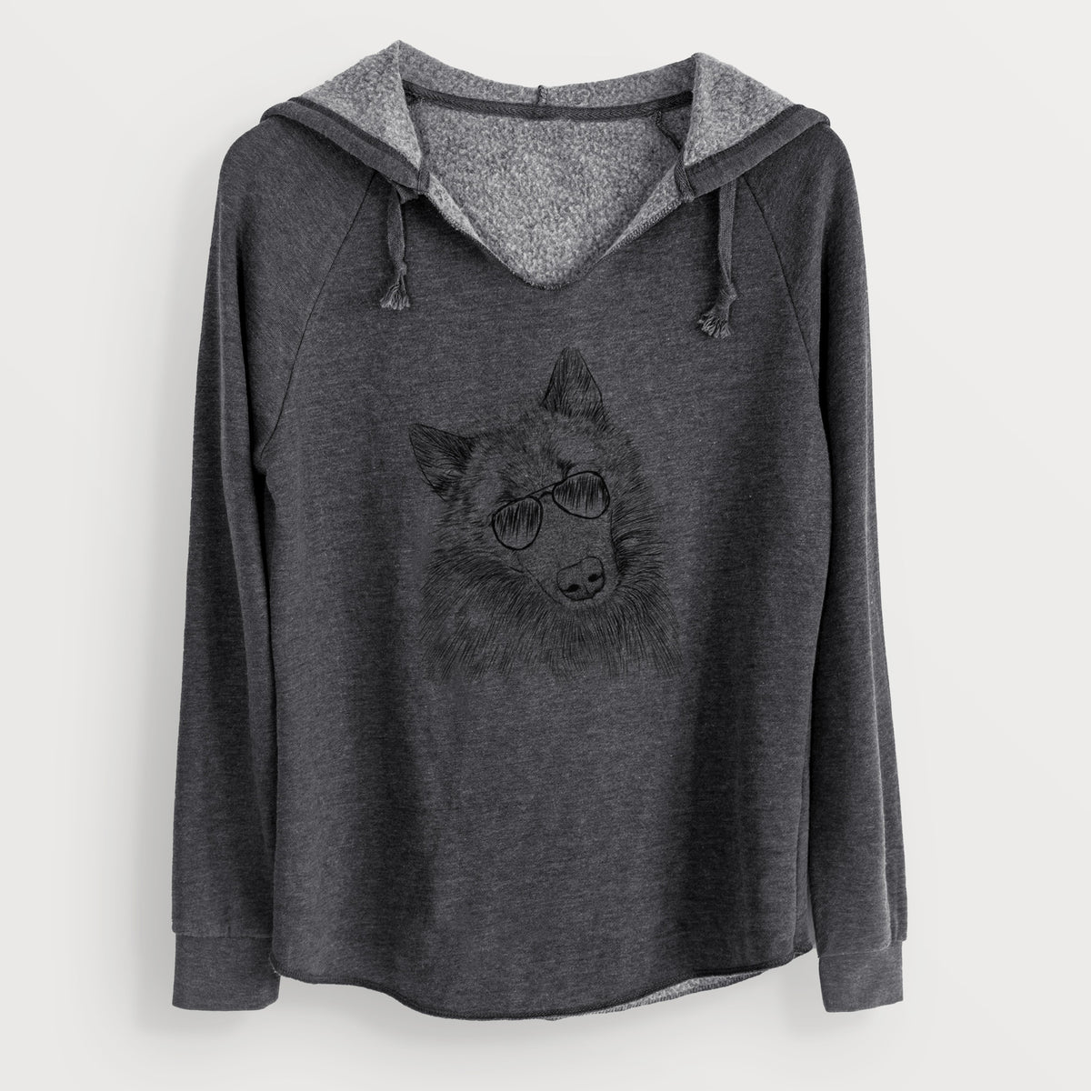Aviator Mr. Maverick the Keeshond - Cali Wave Hooded Sweatshirt