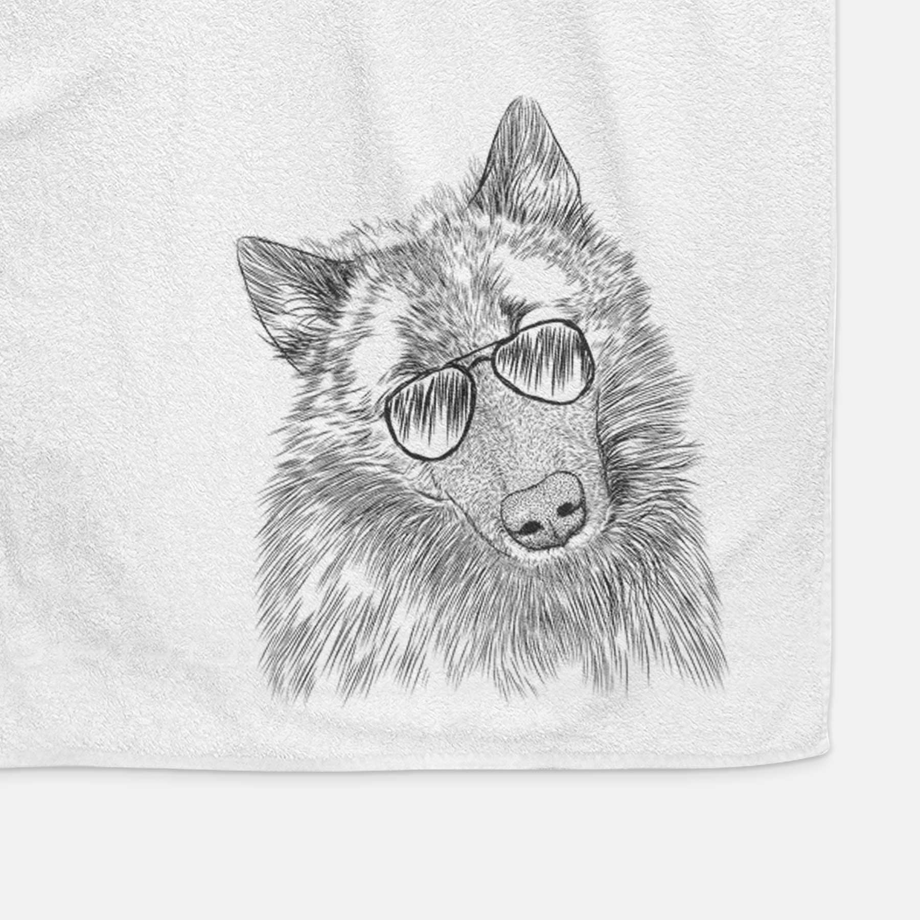 Mr. Maverick the Keeshond Decorative Hand Towel