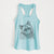 Mr. Maverick the Keeshond - Women's Racerback Tanktop