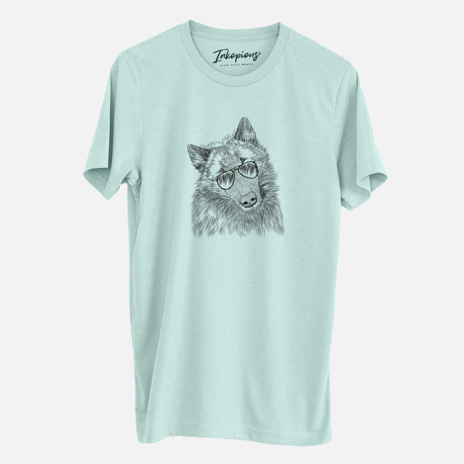 Aviator Mr. Maverick the Keeshond - Unisex Crewneck