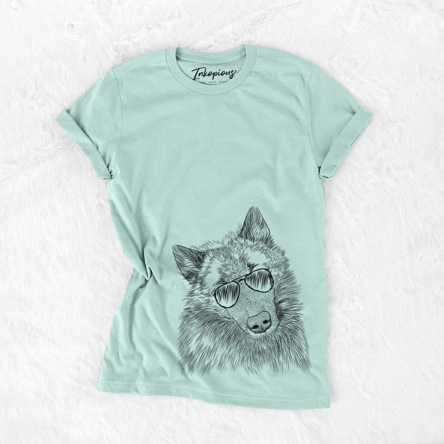 Aviator Mr. Maverick the Keeshond - Unisex Crewneck