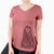 Aviator Mr. Otis the Prairie Dog - Women's V-neck Shirt