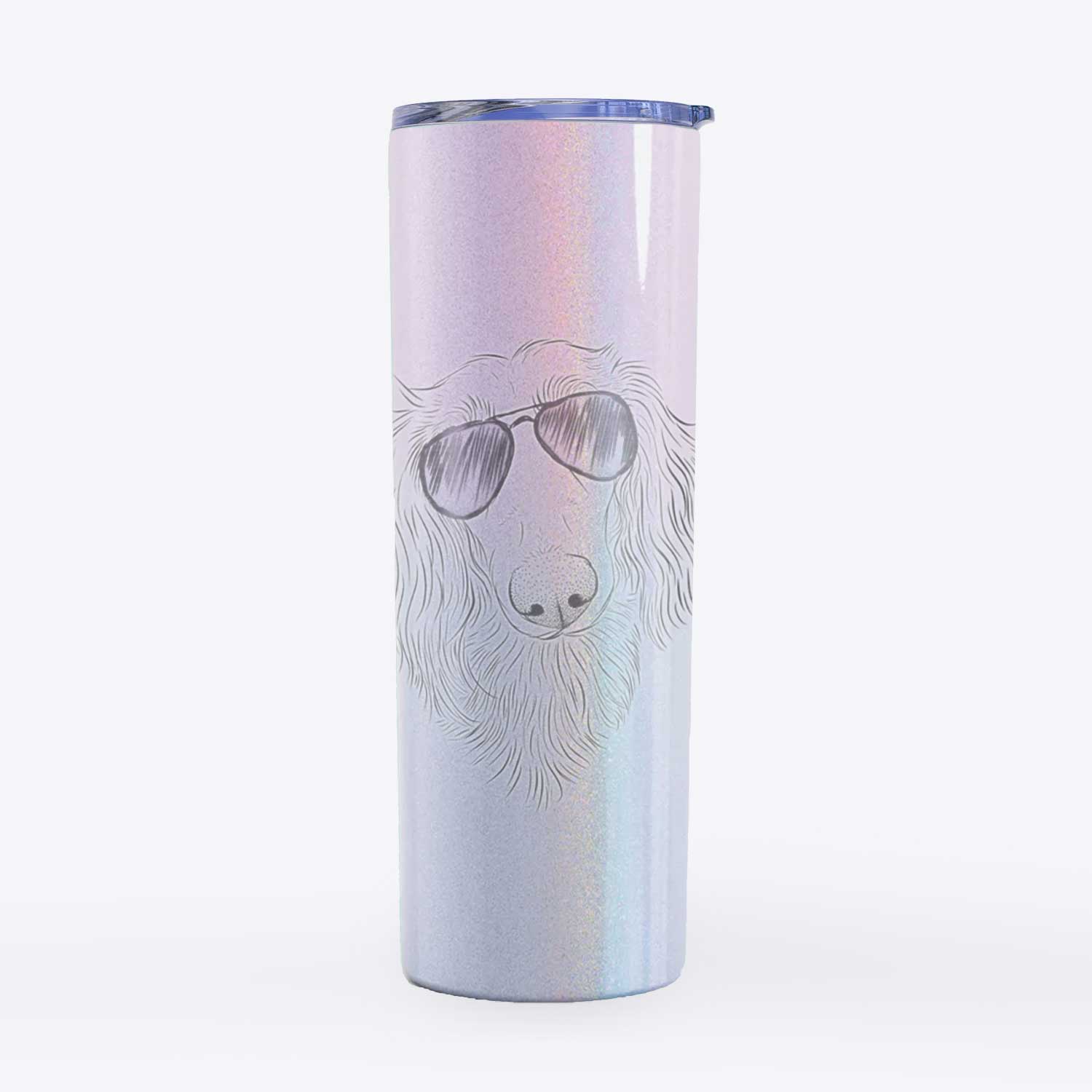 Mr. Rusty the Long Haired Dachshund - 20oz Skinny Tumbler