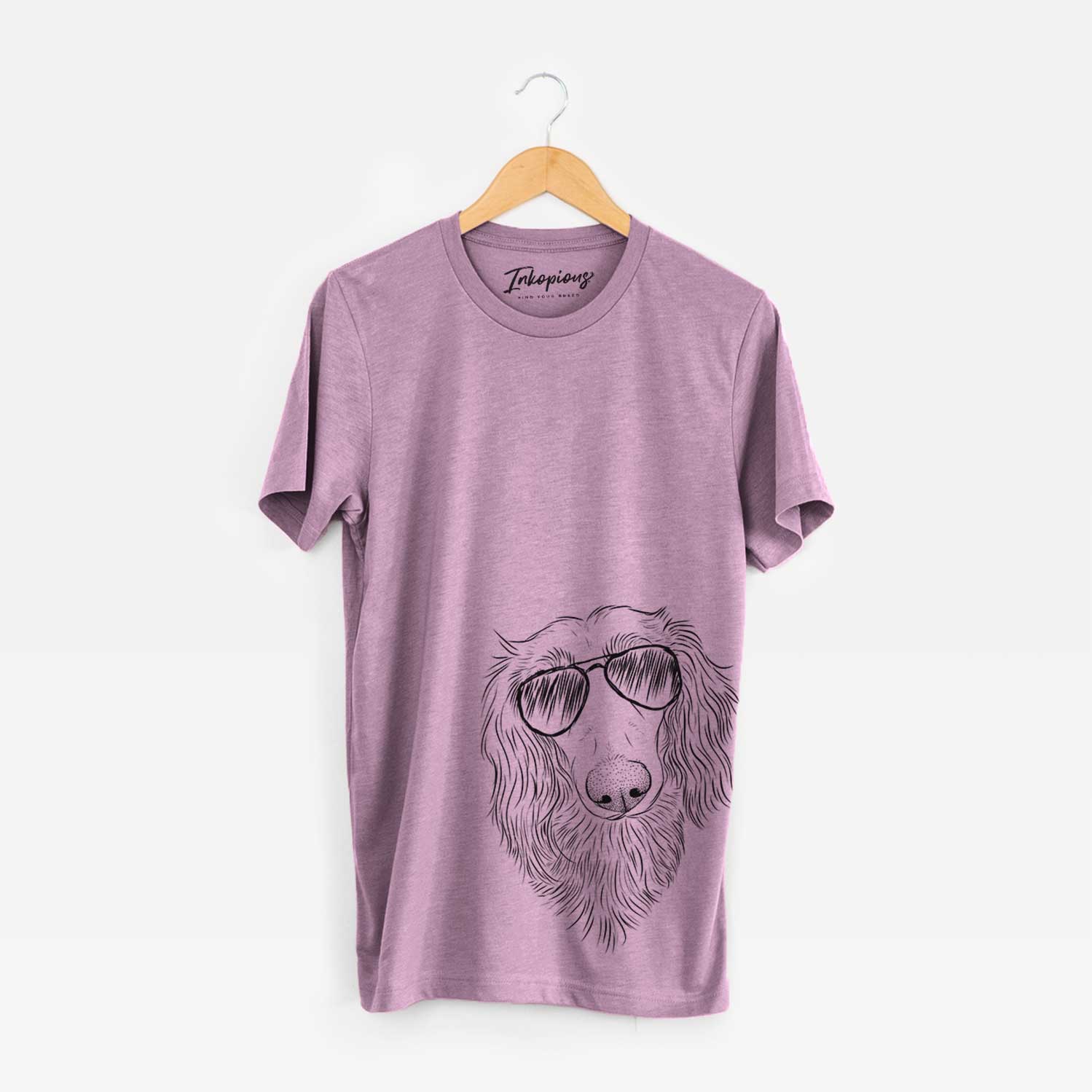 Mr. Rusty the Long Haired Dachshund - Bella Canvas Unisex Crewneck