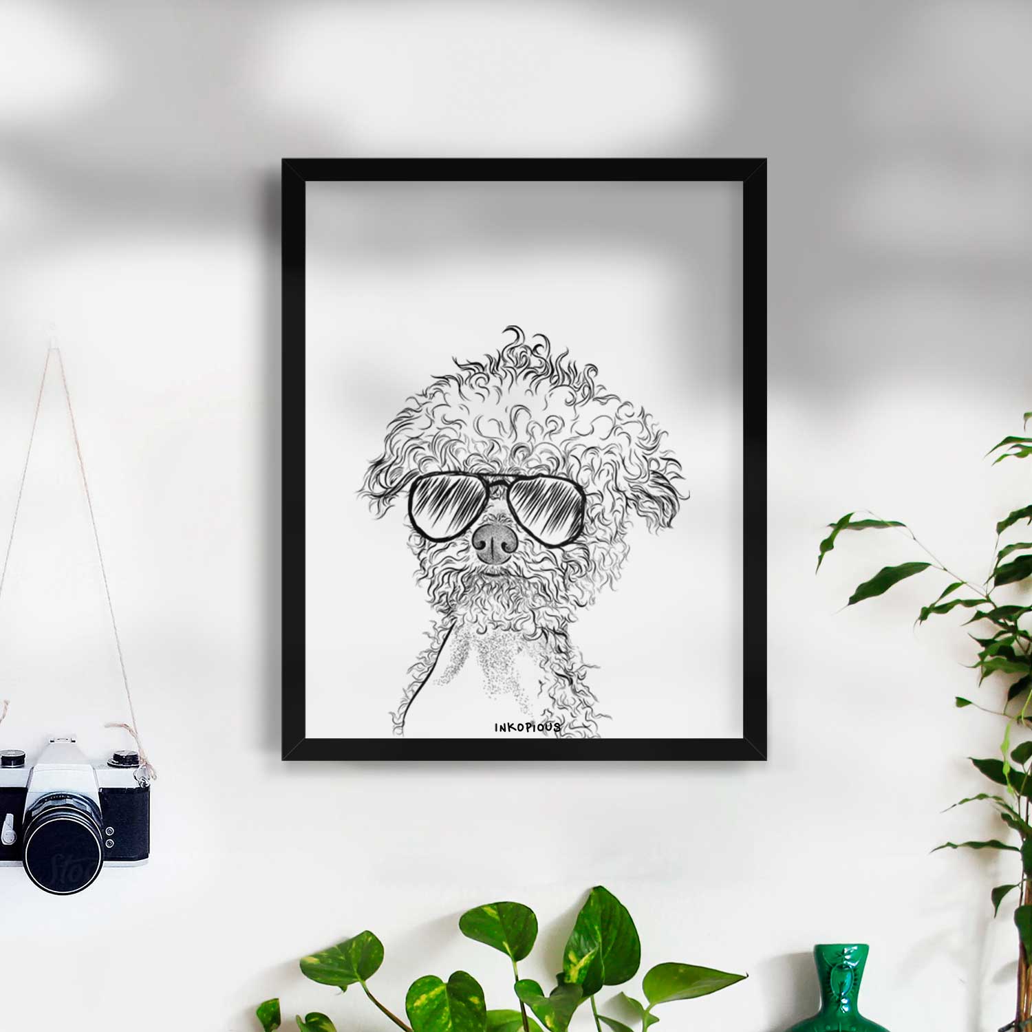 Muffin the Poodle Art Print