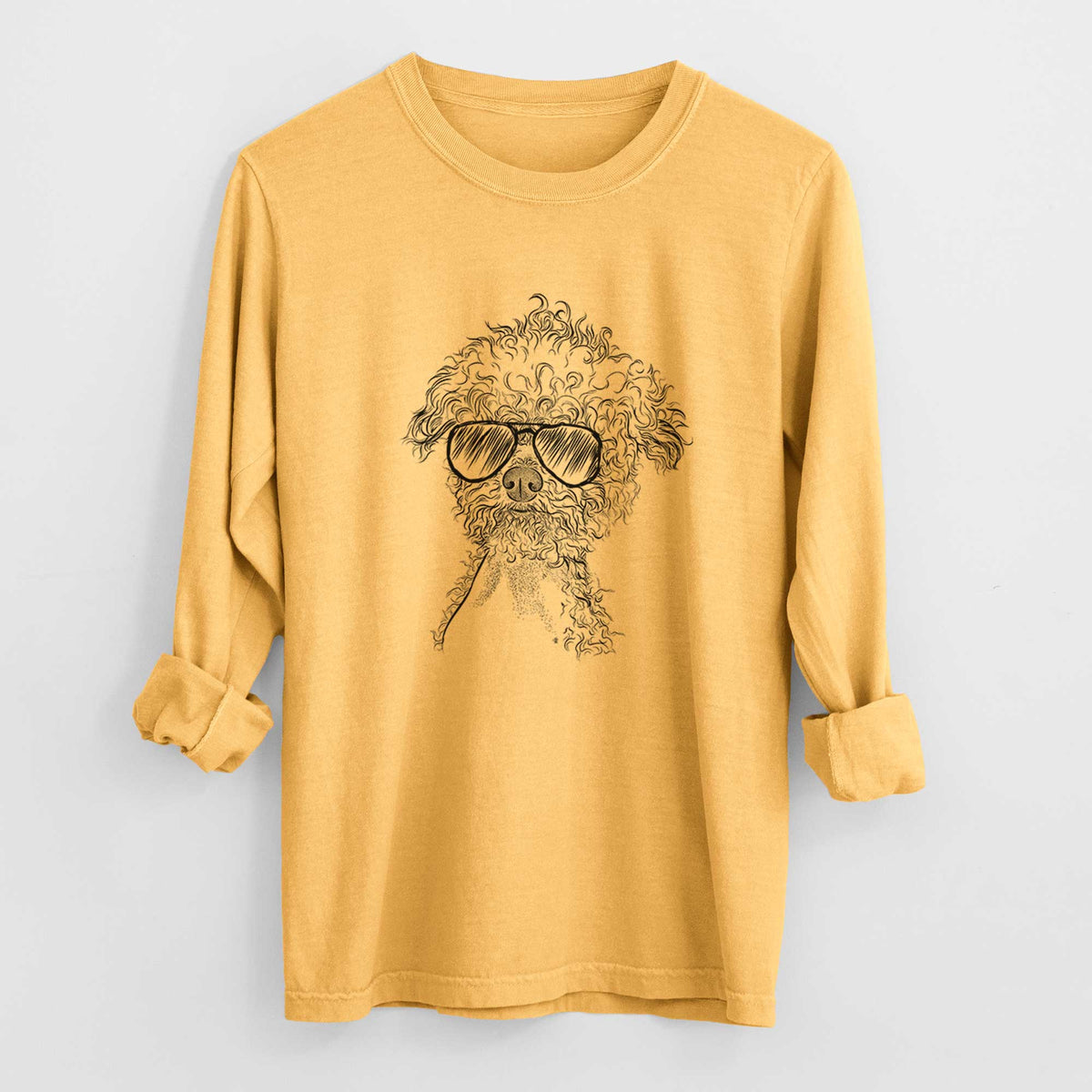 Aviators Muffin the Poodle - Heavyweight 100% Cotton Long Sleeve