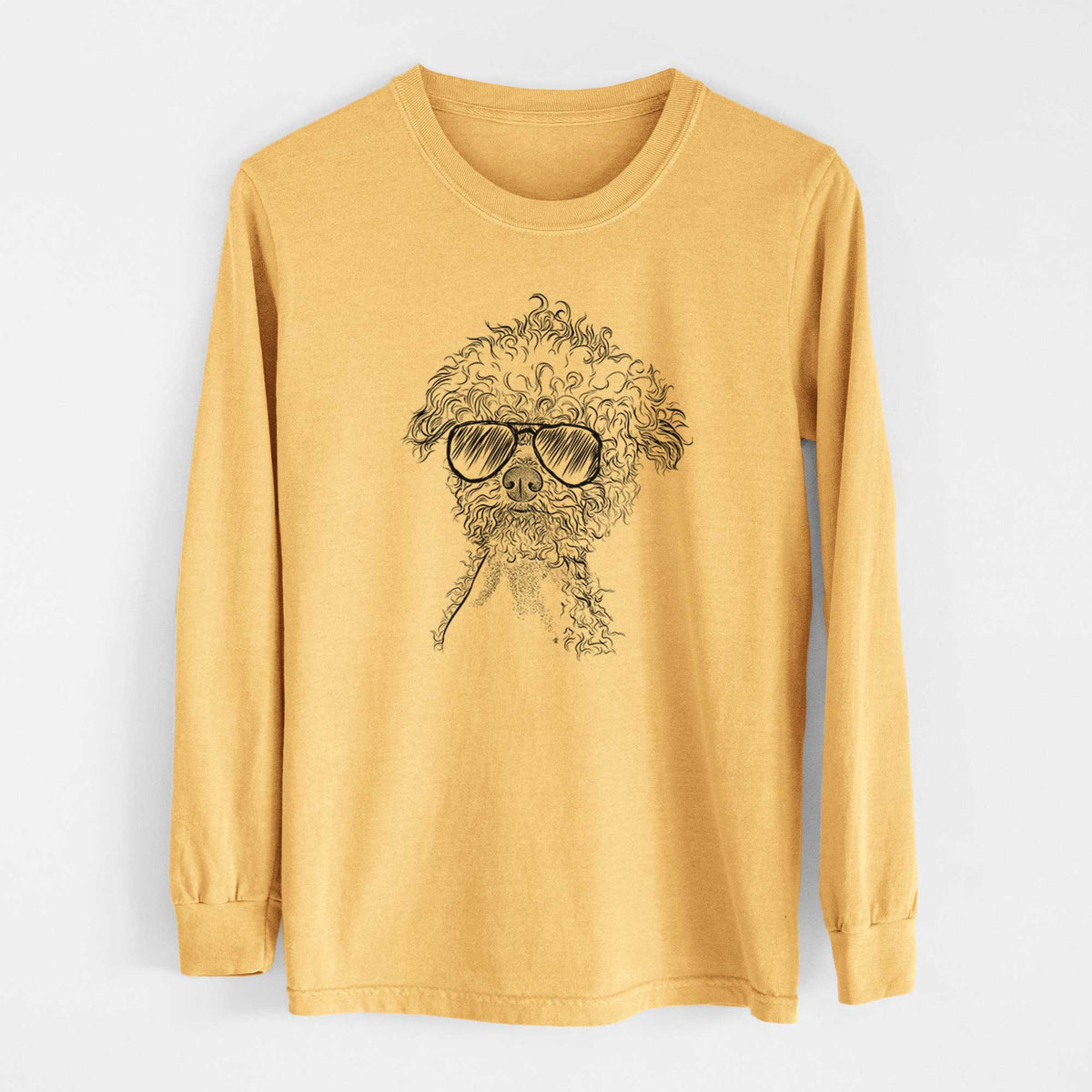Aviators Muffin the Poodle - Heavyweight 100% Cotton Long Sleeve