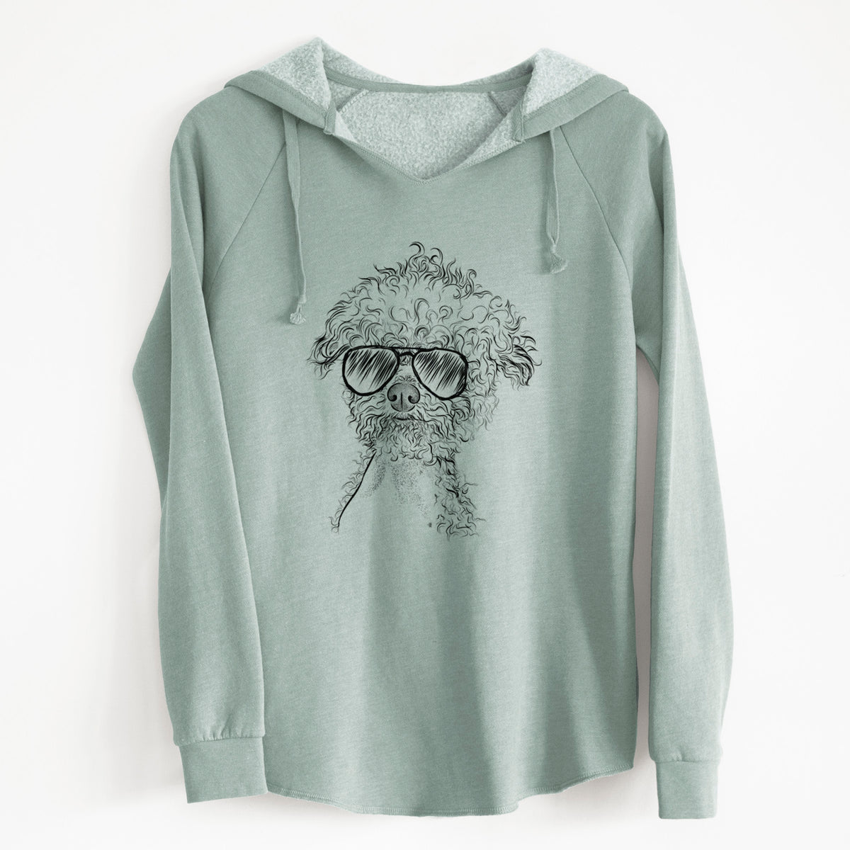 Aviator Muffin the Poodle - Cali Wave Hooded Sweatshirt