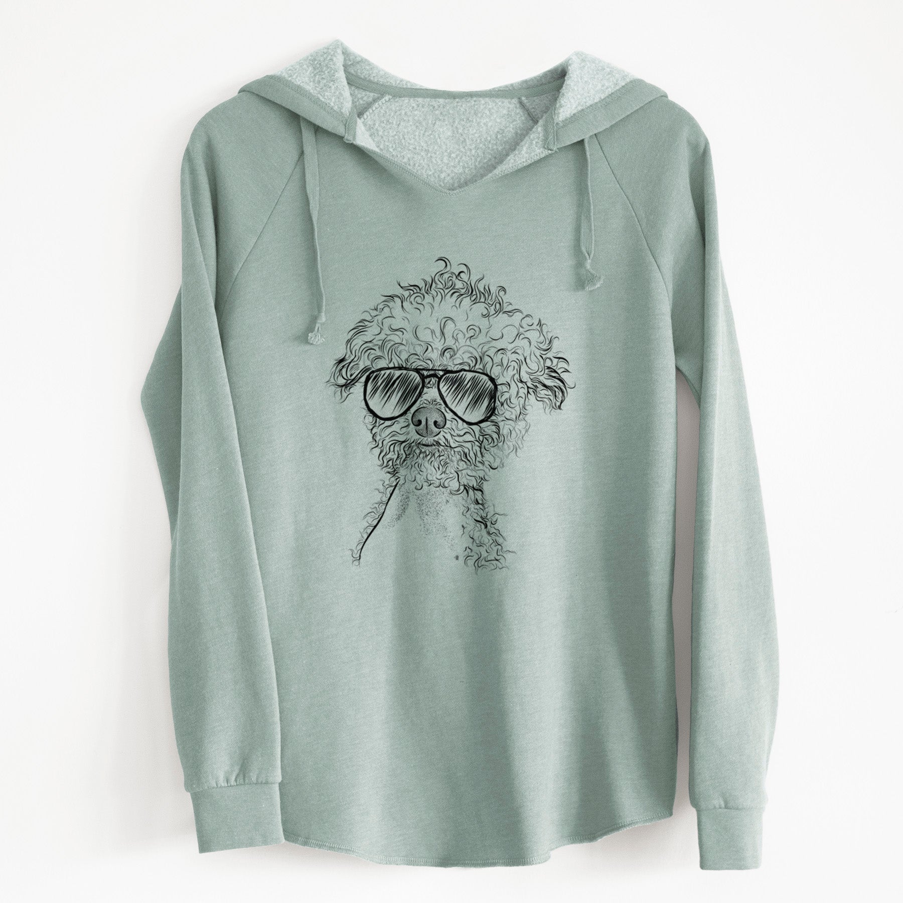 Aviator Muffin the Poodle - Cali Wave Hooded Sweatshirt