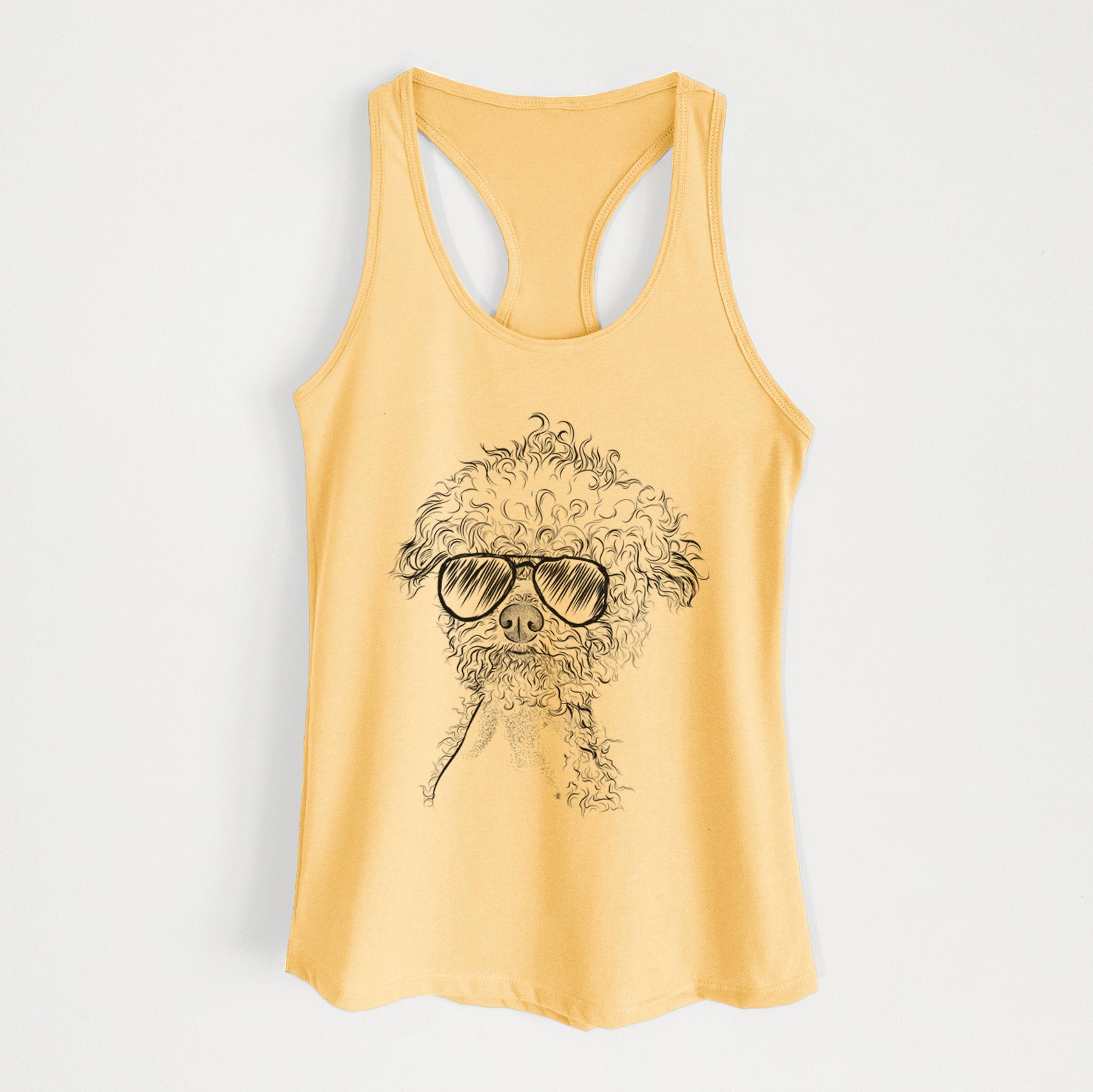 Muffin the Poodle - Women's Racerback Tanktop