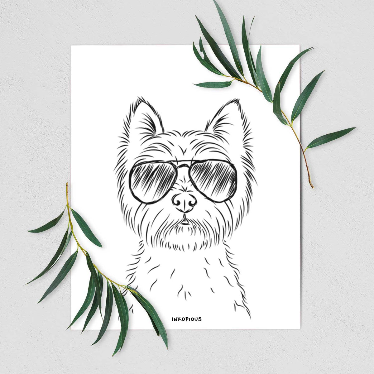 Murphy the West Highland Terrier Art Print
