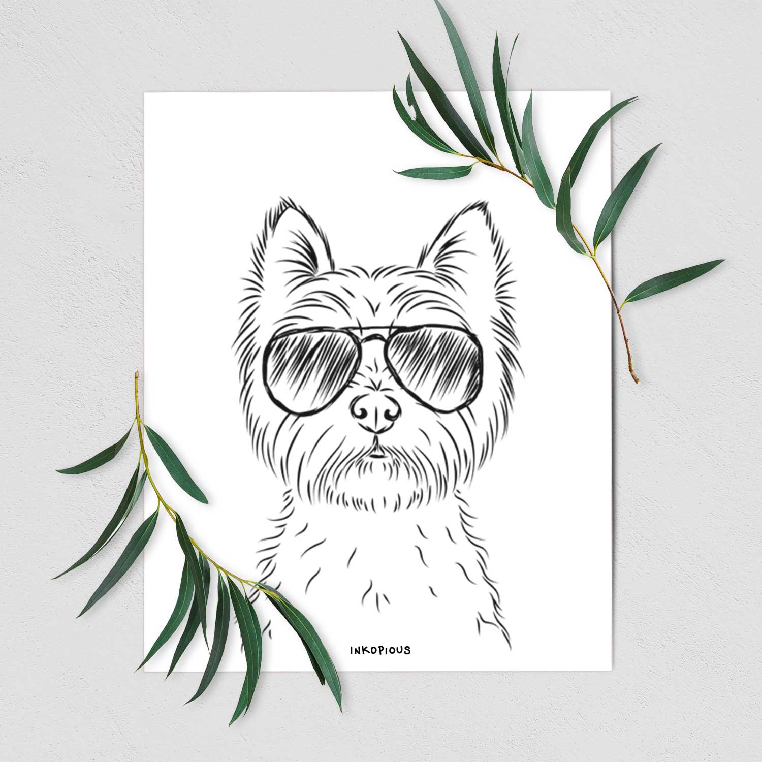 Murphy the West Highland Terrier Art Print