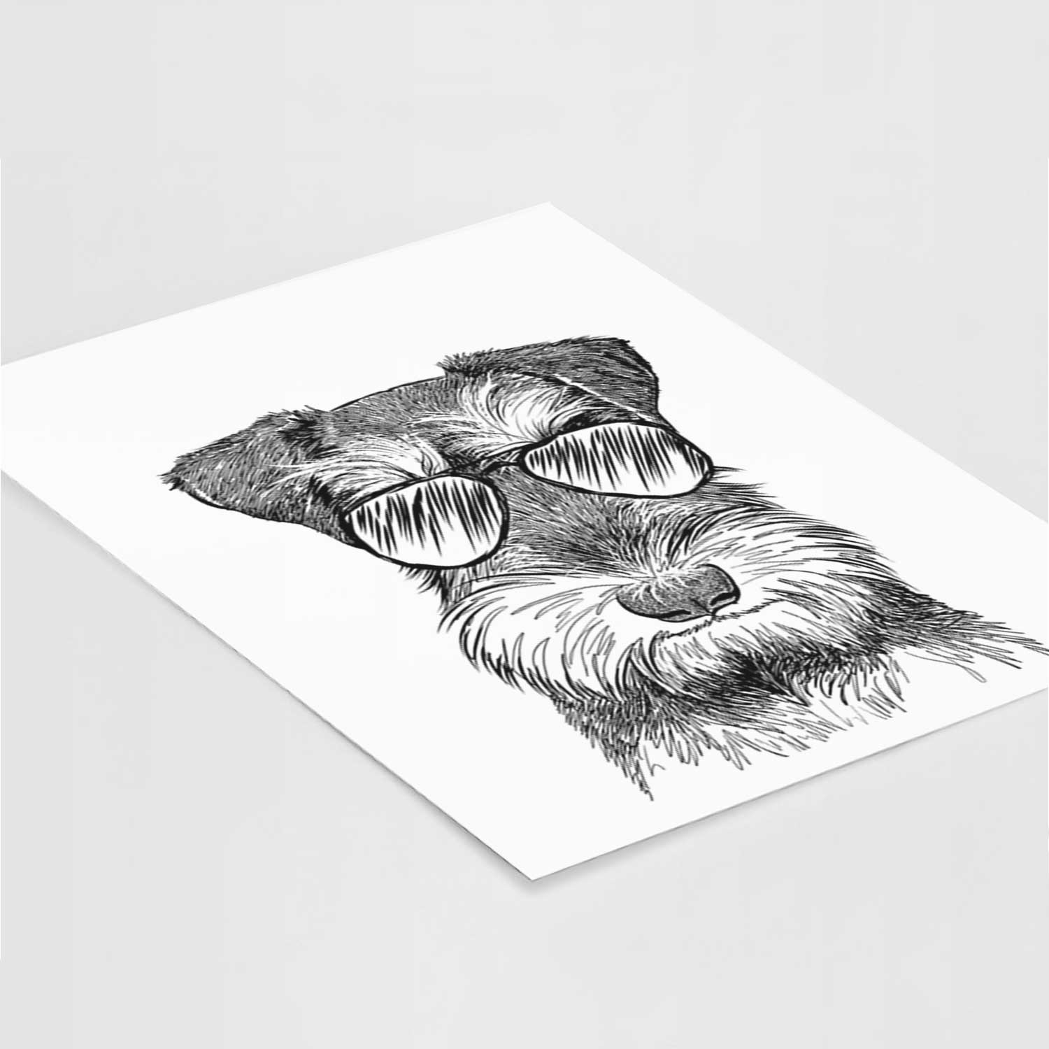 Murphy the Mini Schnauzer Art Print