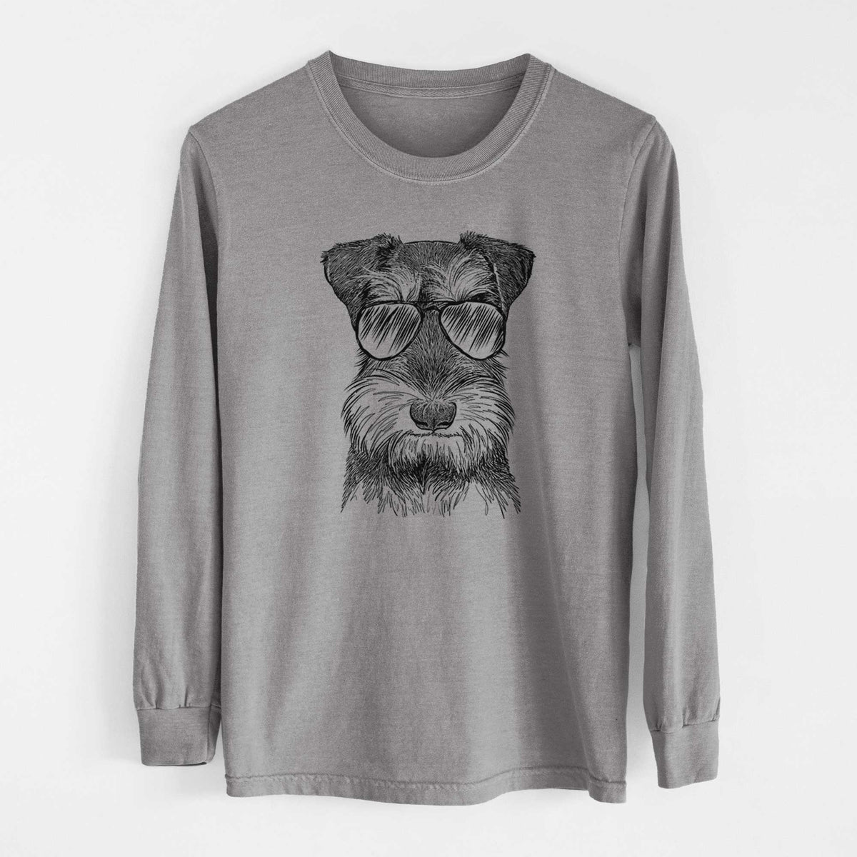 Aviators Murphy the Mini Schnauzer - Heavyweight 100% Cotton Long Sleeve
