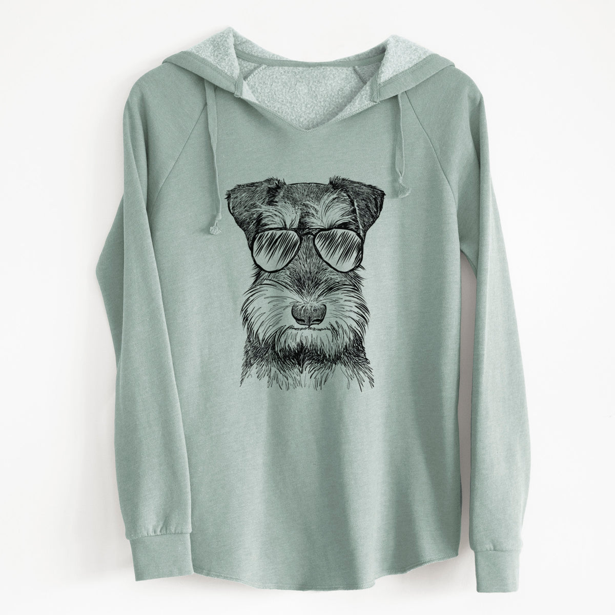 Aviator Murphy the Mini Schnauzer - Cali Wave Hooded Sweatshirt