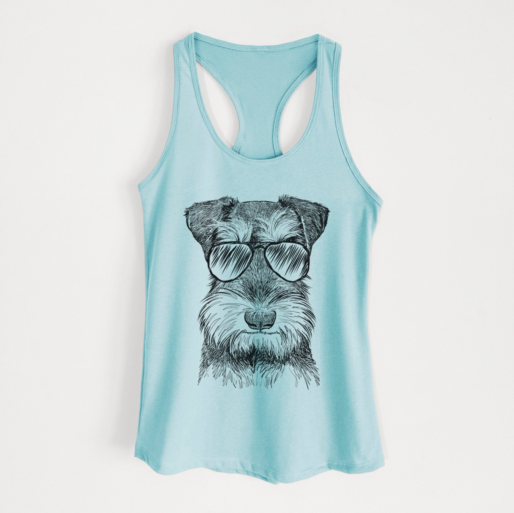 Murphy the Mini Schnauzer - Women's Racerback Tanktop