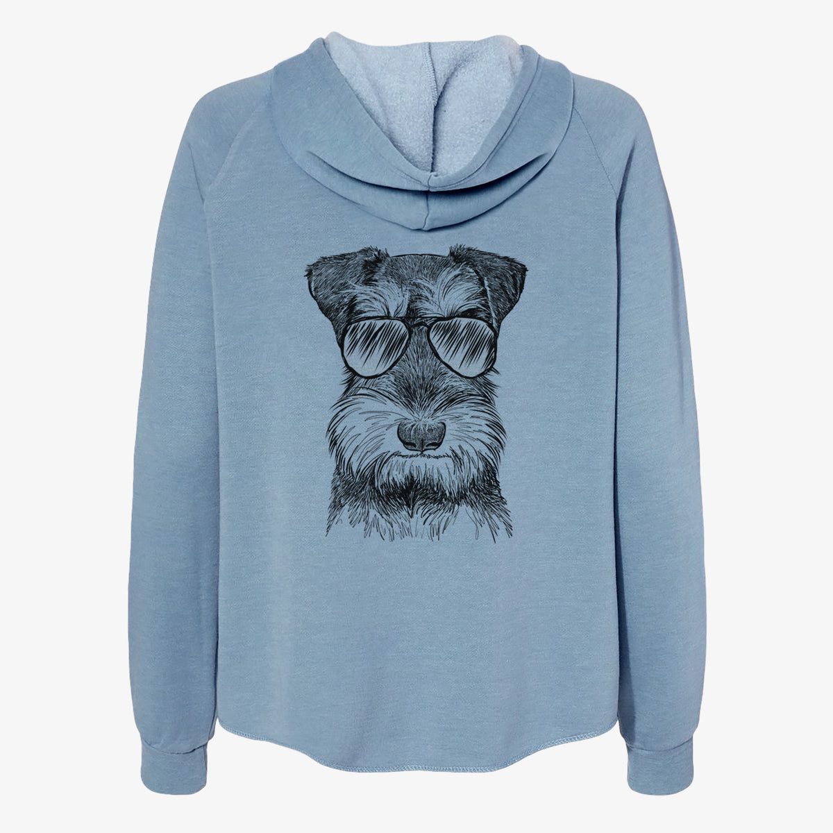 Murphy the Mini Schnauzer - Women's Cali Wave Zip-Up Sweatshirt