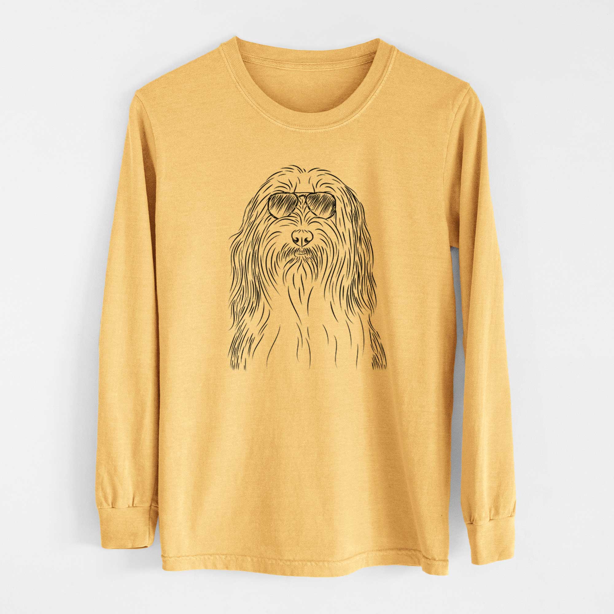 Aviators Murray the Bearded Collie - Heavyweight 100% Cotton Long Sleeve