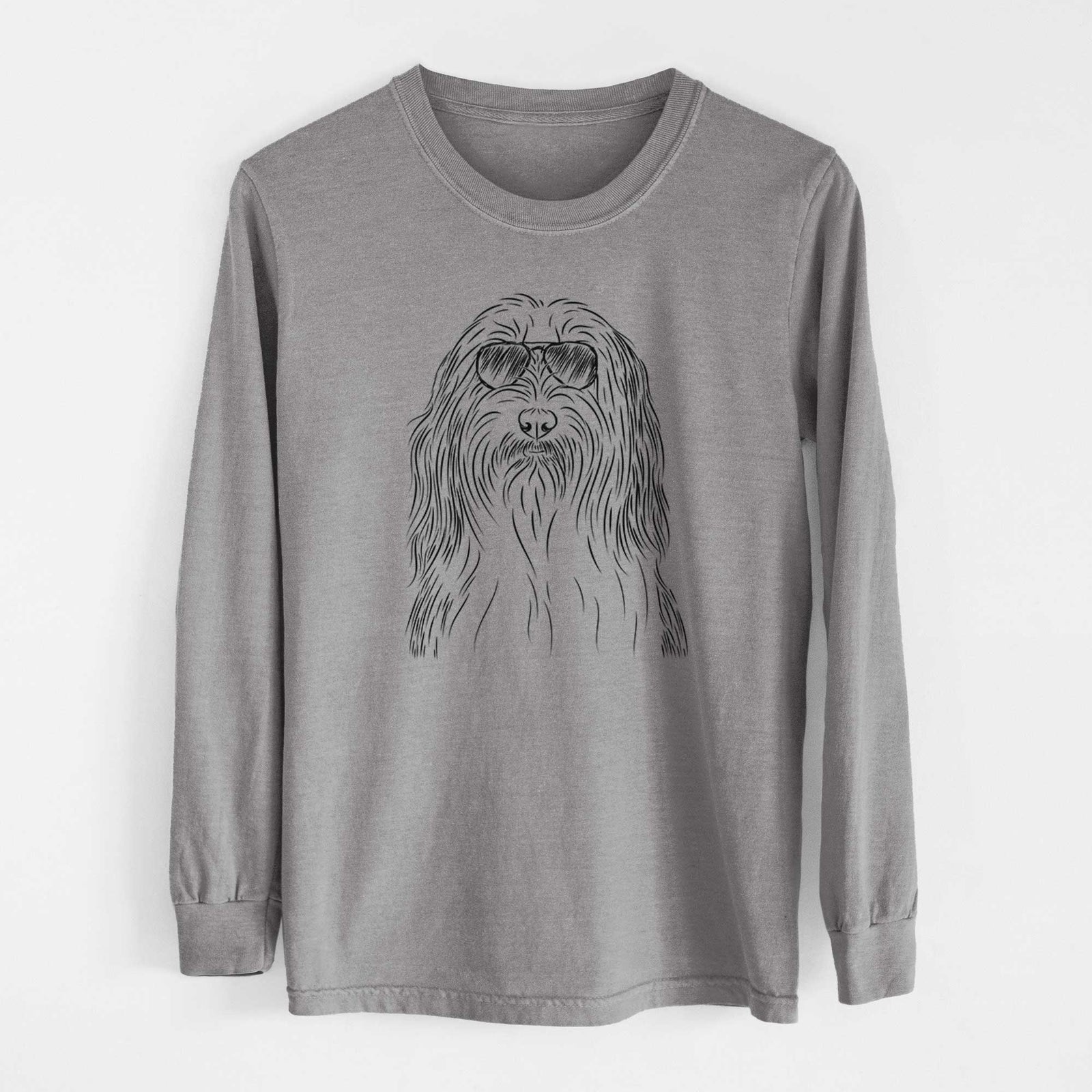 Aviators Murray the Bearded Collie - Heavyweight 100% Cotton Long Sleeve