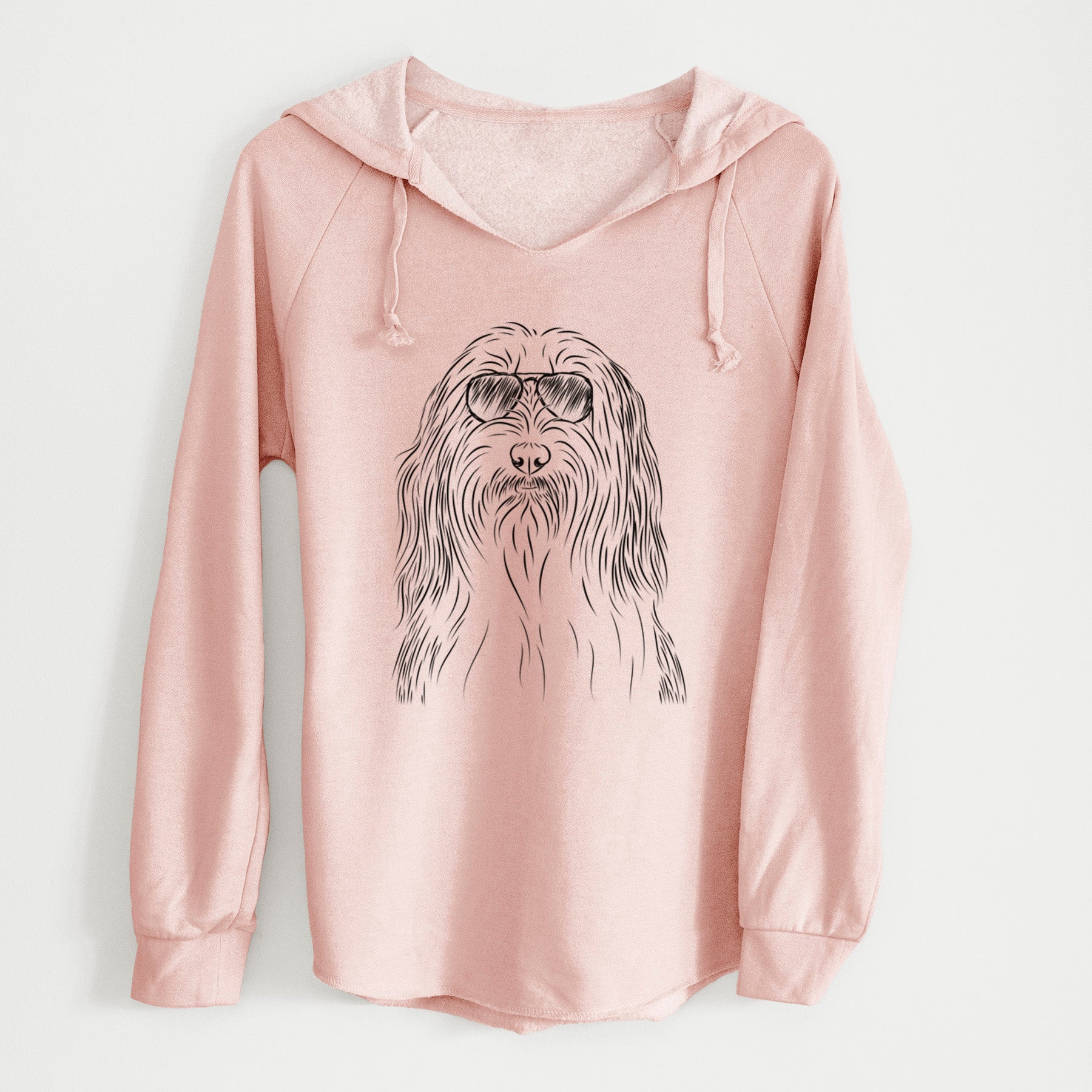 Aviator Murray the Bearded Collie - Cali Wave Hooded Sweatshirt