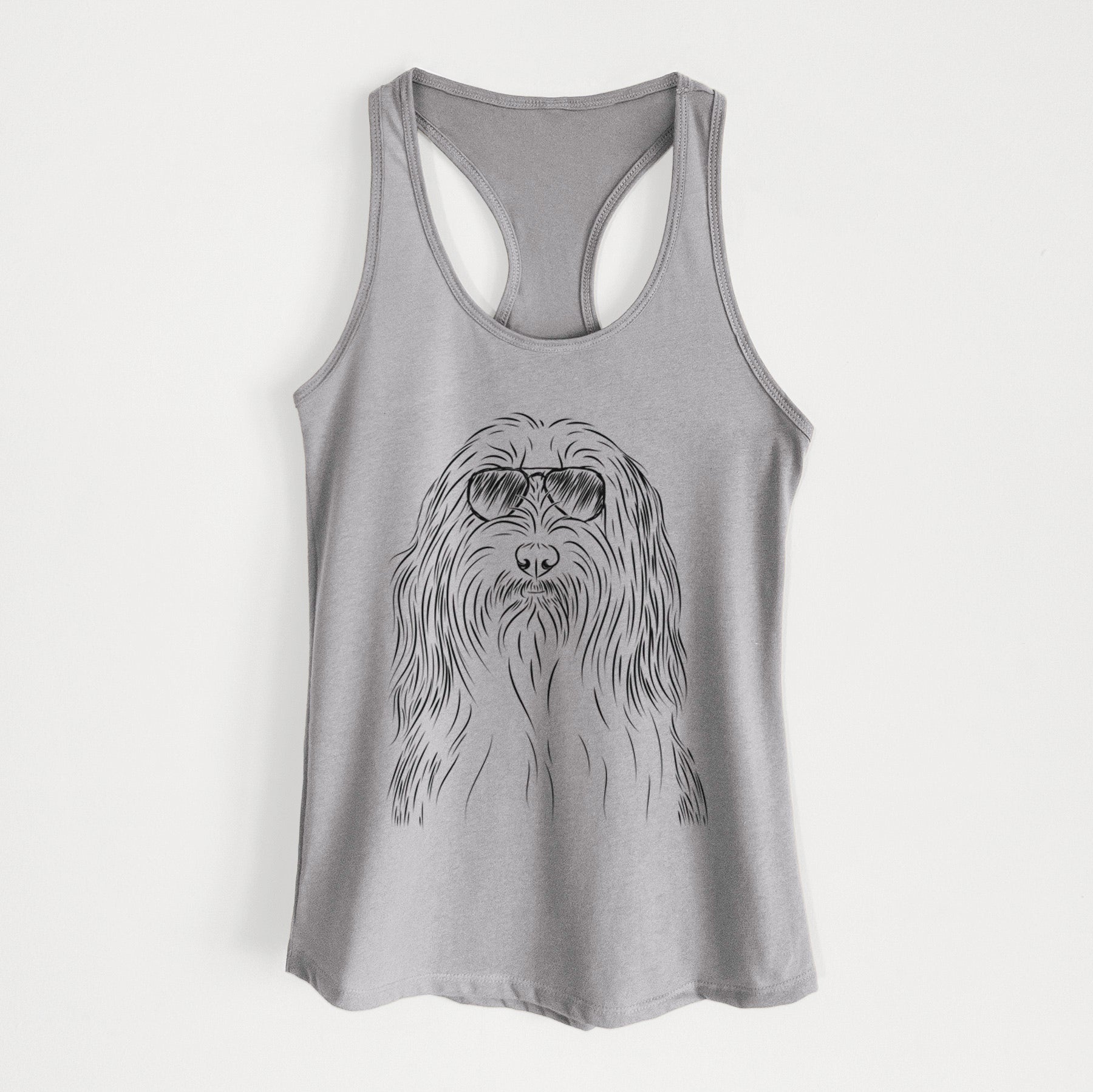 Murray the Bearded Collie - Women's Racerback Tanktop