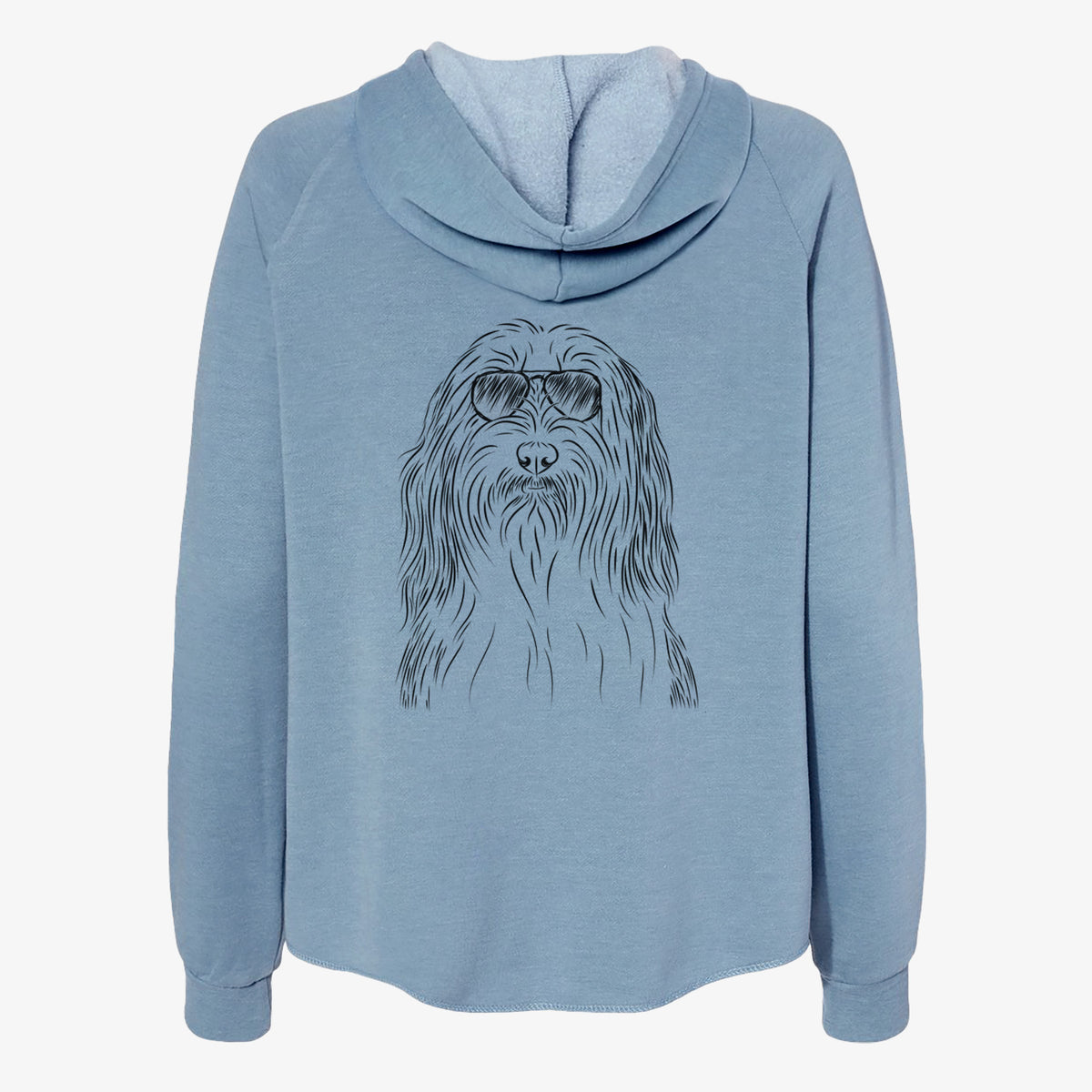 Murray the Bearded Collie - Women's Cali Wave Zip-Up Sweatshirt