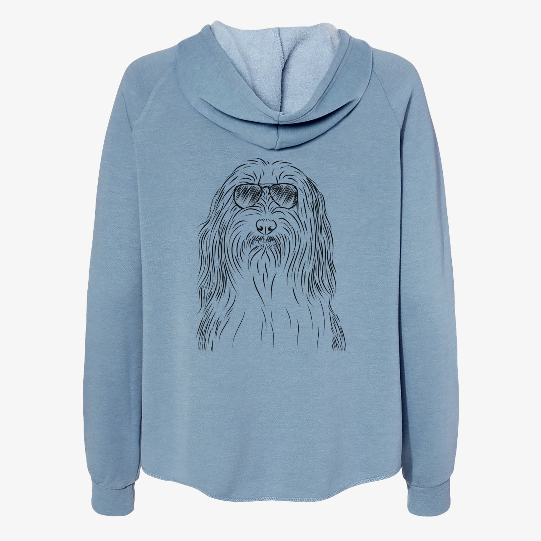 Murray the Bearded Collie - Women's Cali Wave Zip-Up Sweatshirt