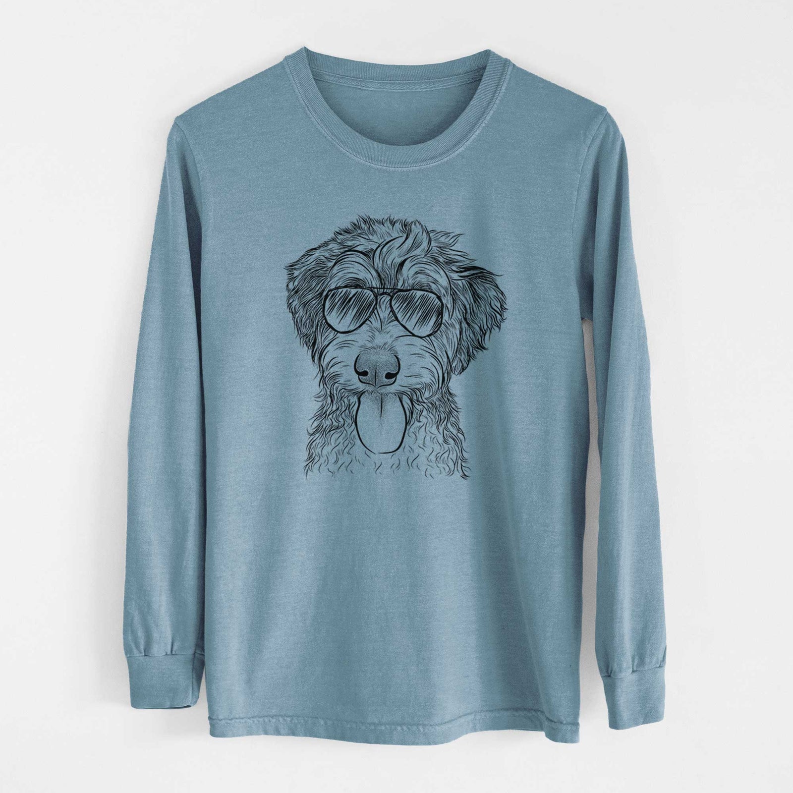 Aviators Myrtle Mae the Aussiedoodle - Heavyweight 100% Cotton Long Sleeve