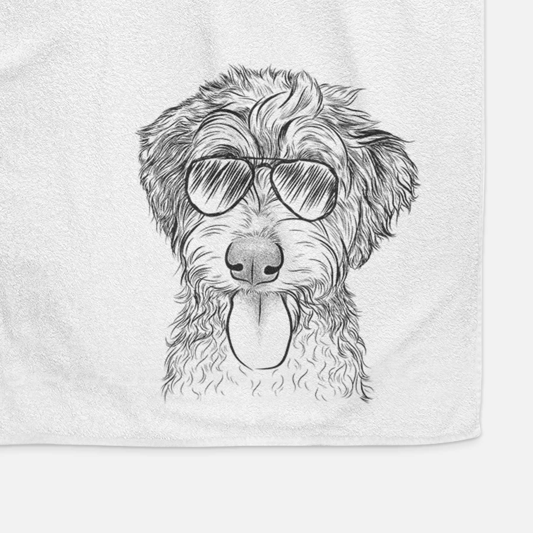 Myrtle Mae the Aussiedoodle Decorative Hand Towel